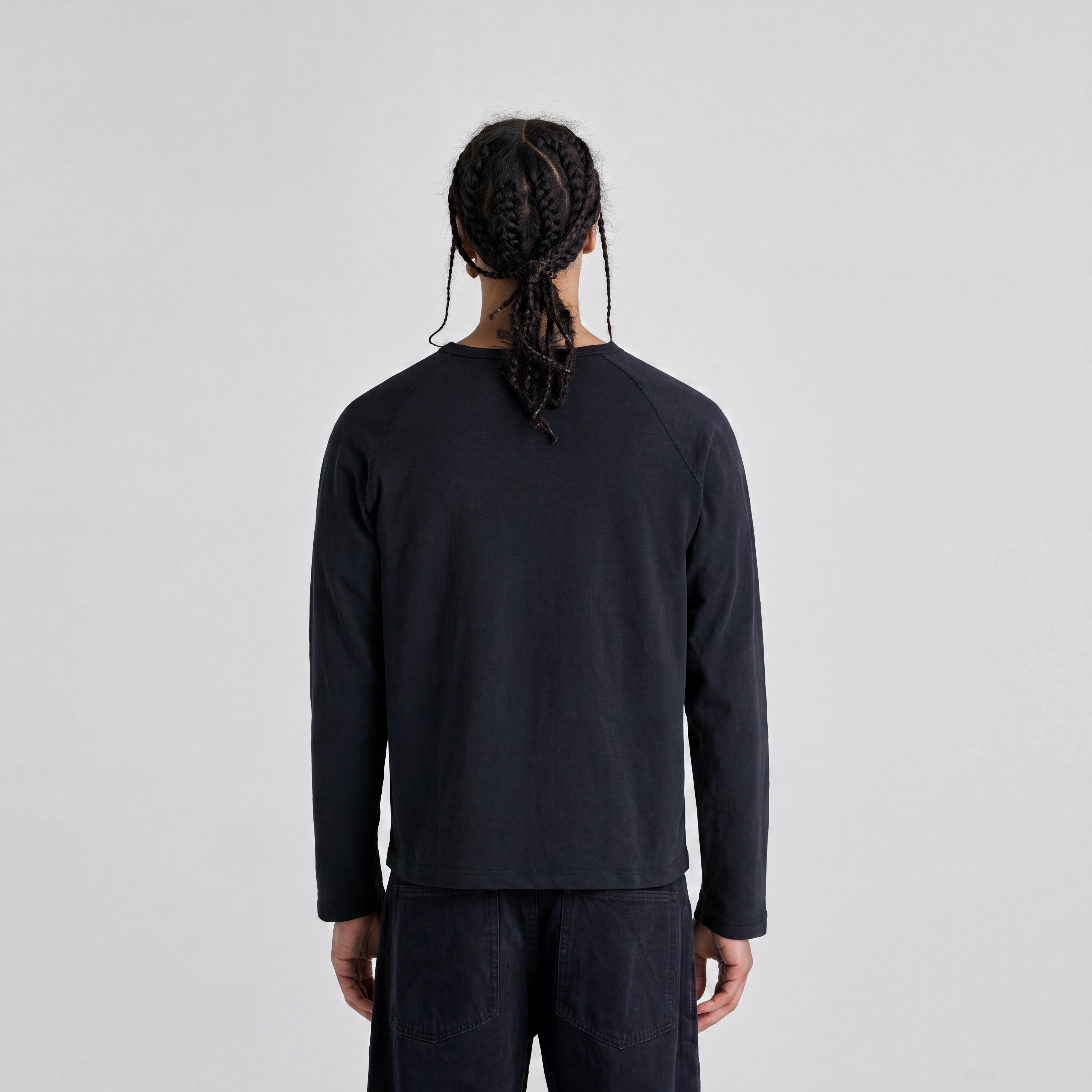 Henley Longsleeve - Jet Black