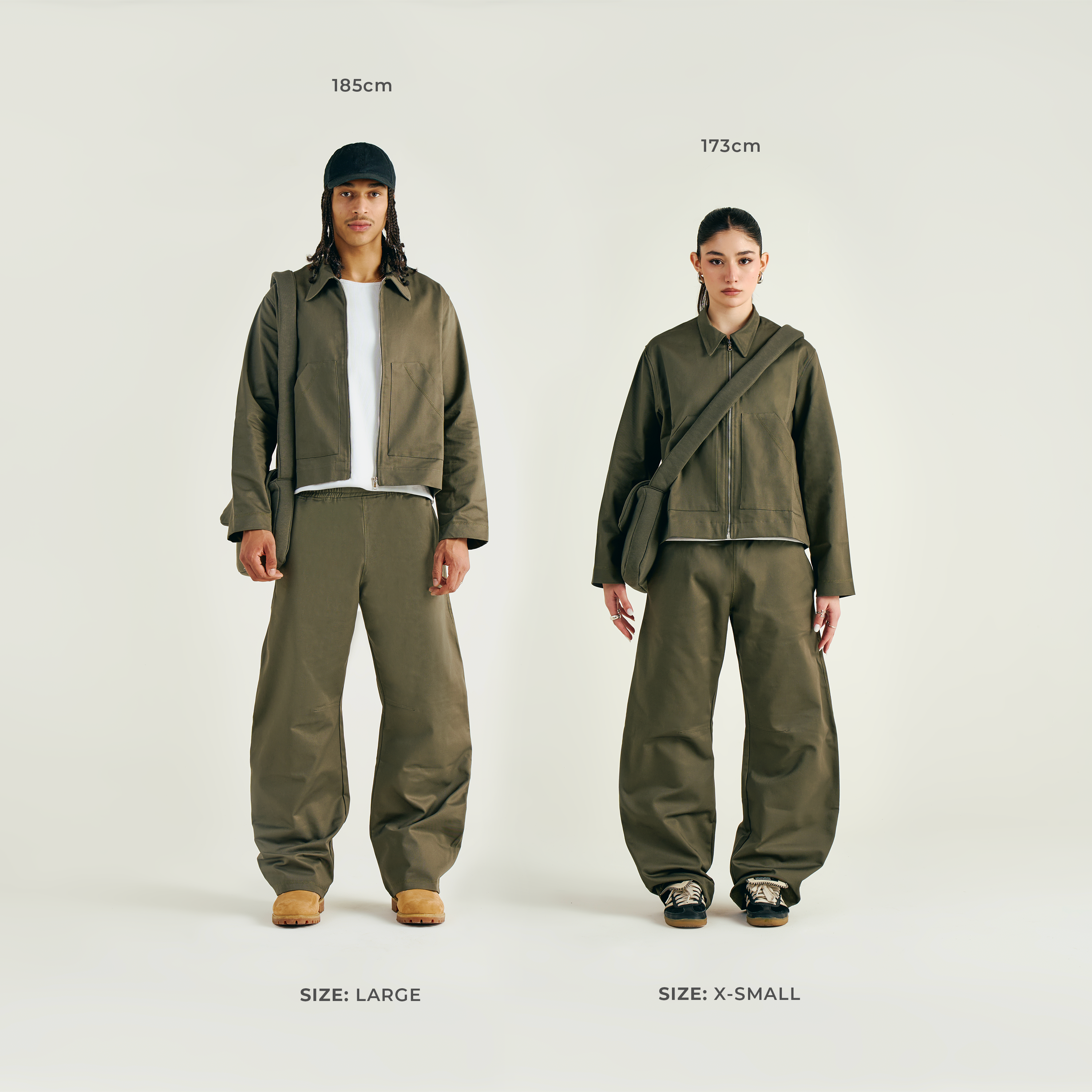 Military Green Arch Pants