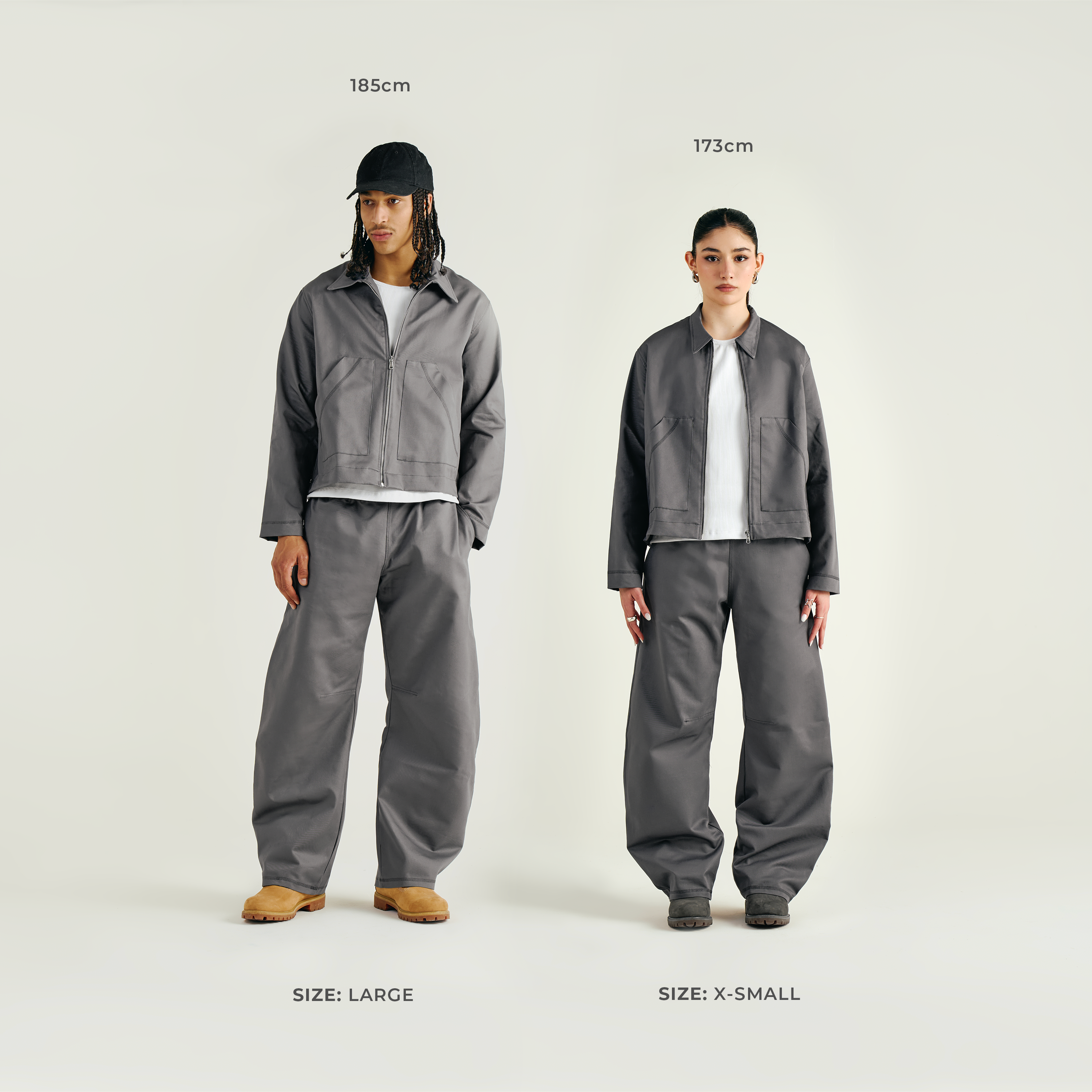 Work Jacket Lead Grey