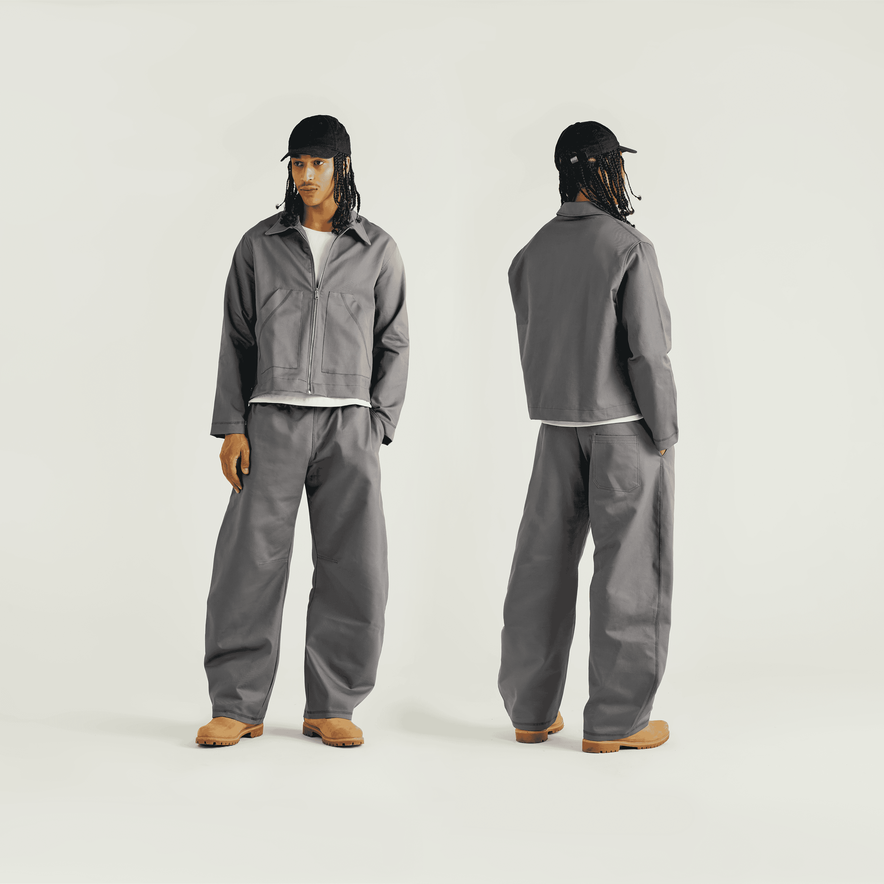 Work Jacket Lead Grey