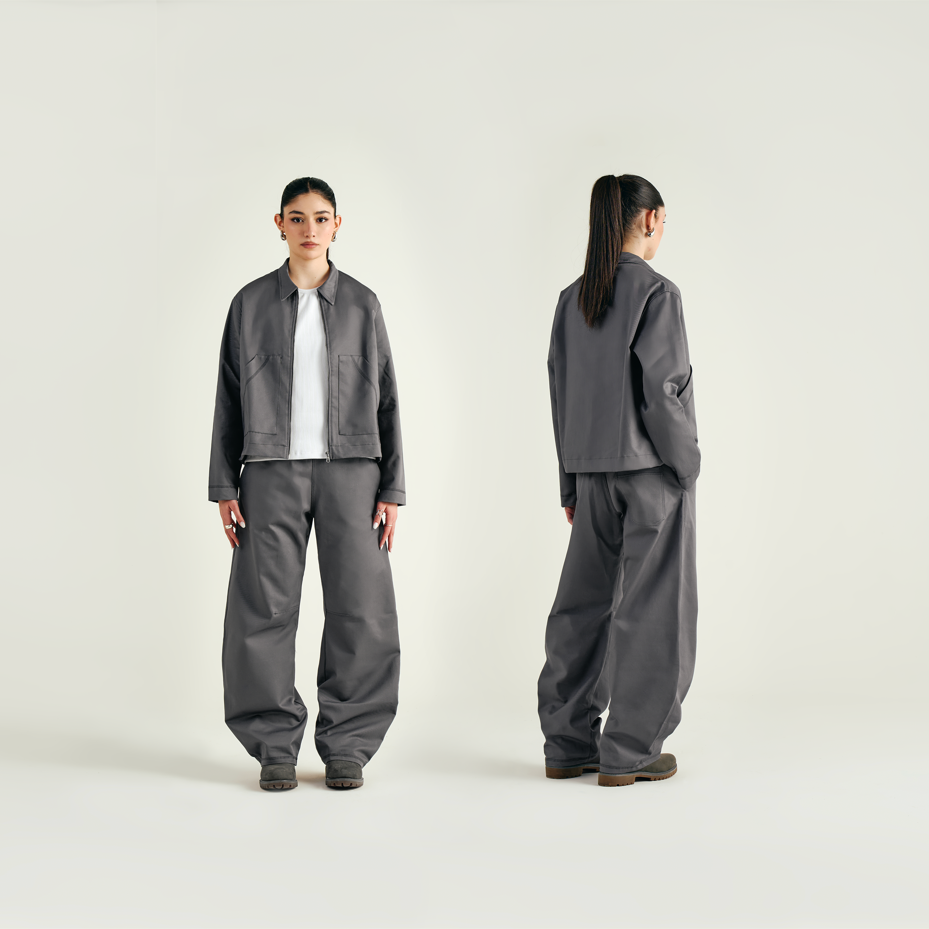 Work Jacket Lead Grey