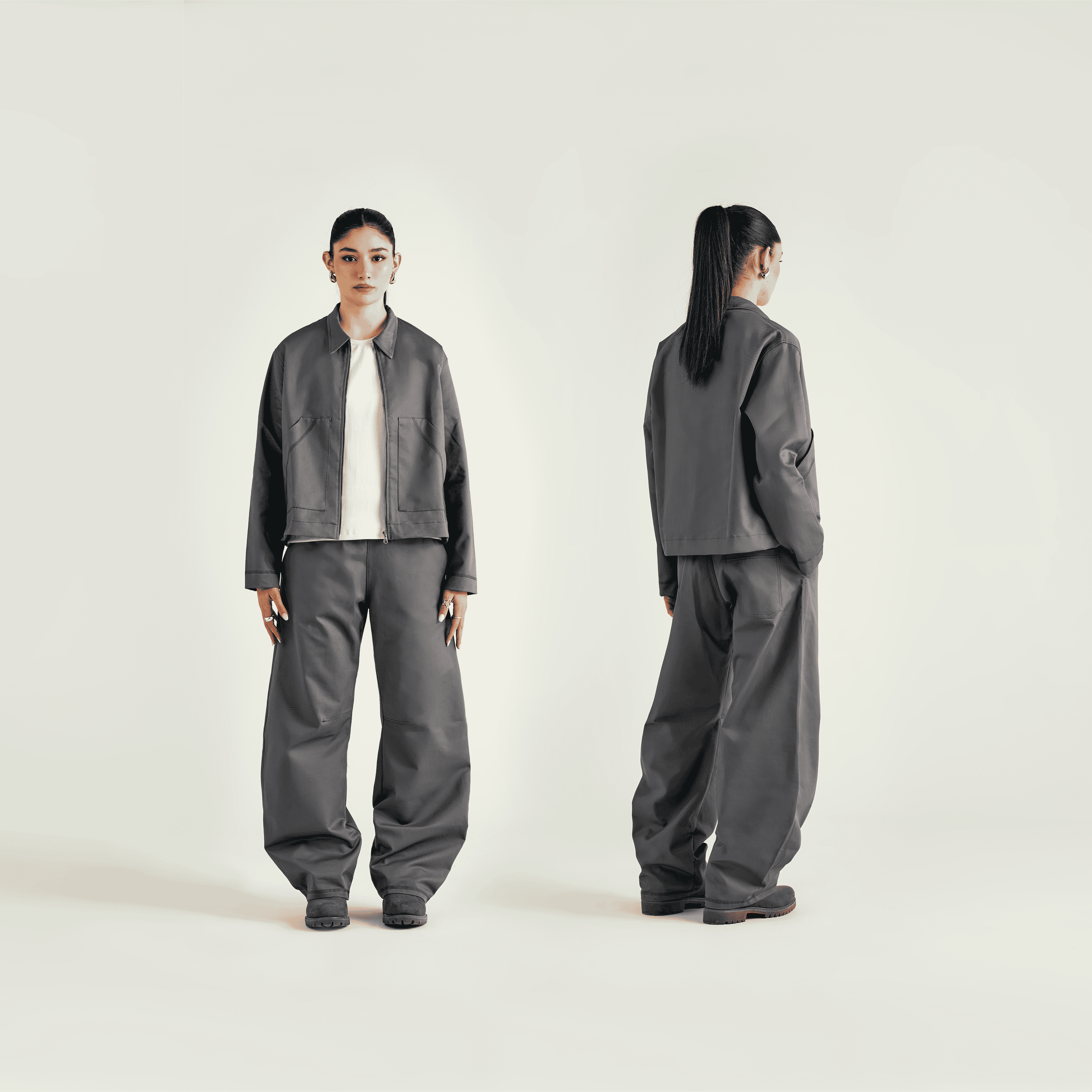 Work Jacket Lead Grey