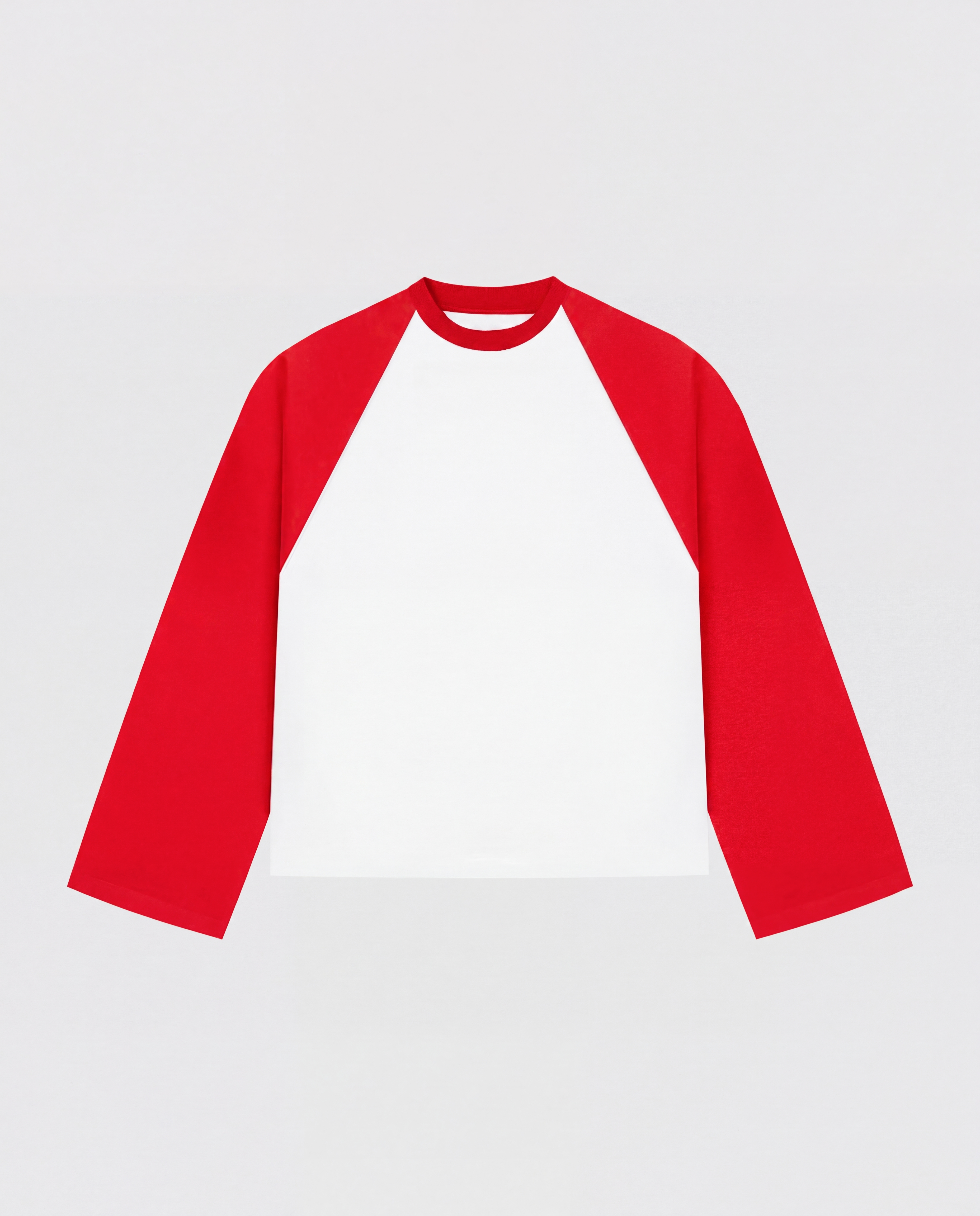 BASEBALL LONGSLEEVE - RED/WHITE