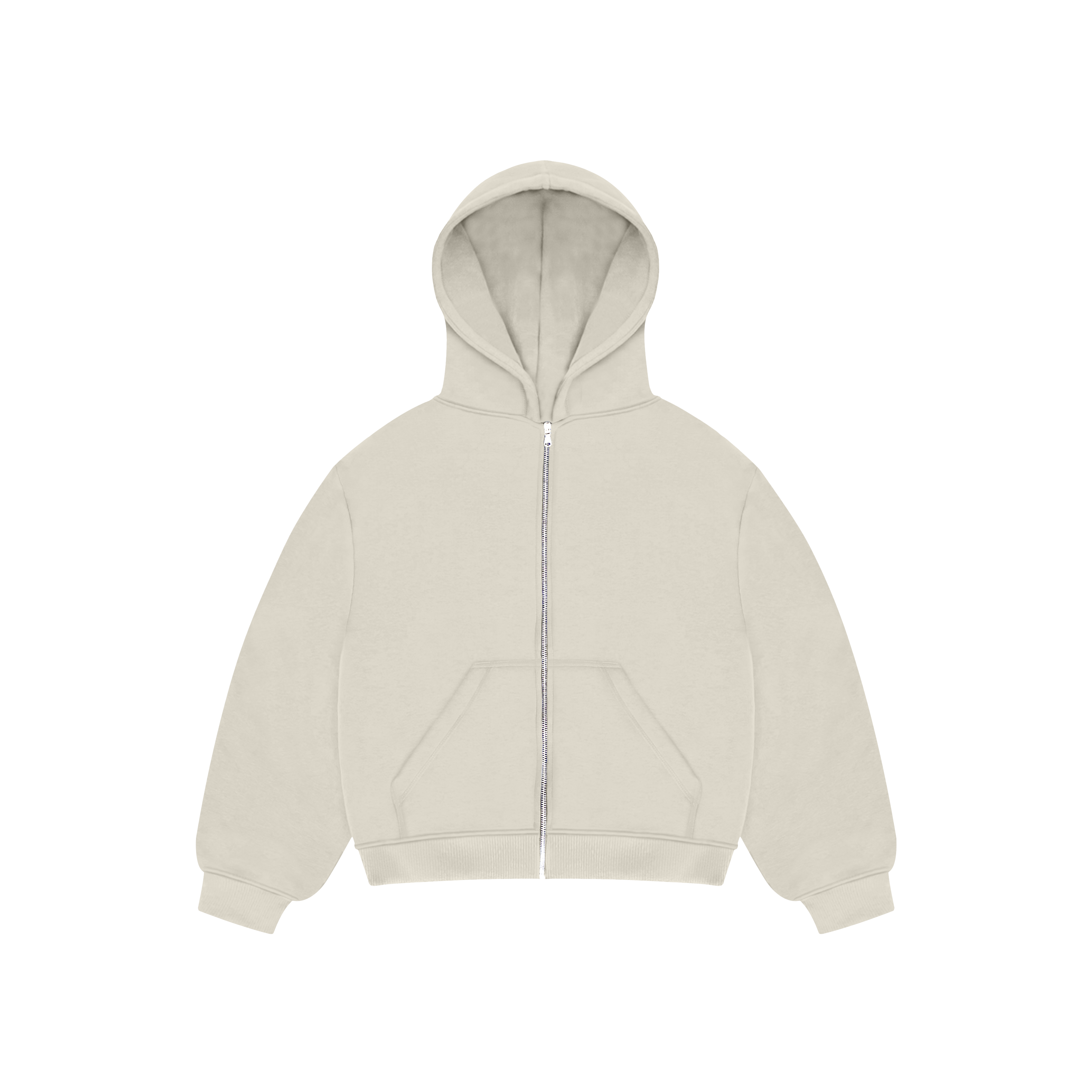 Soft Sand Bulk Zip Hoodie