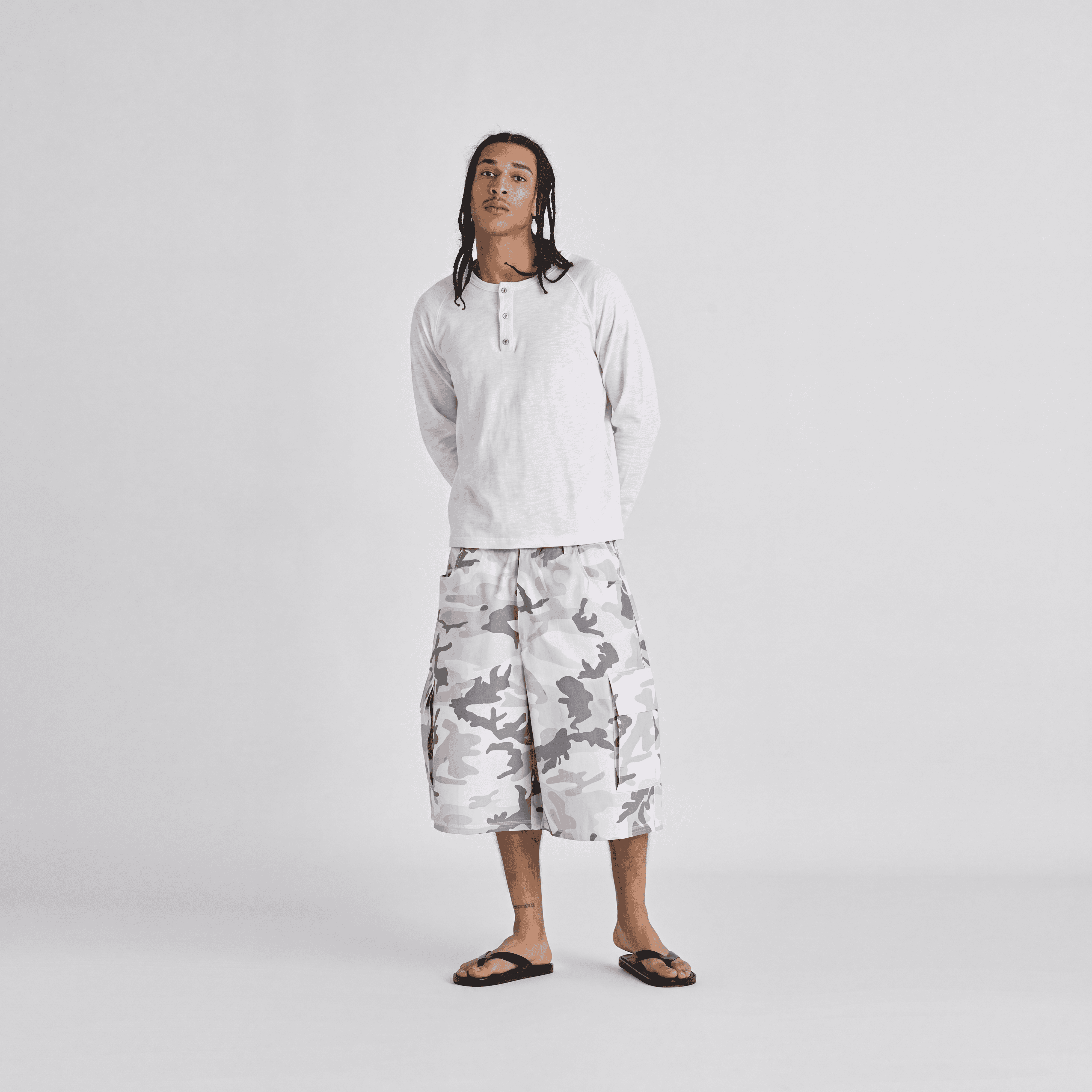 Henley Longsleeve - Optical White