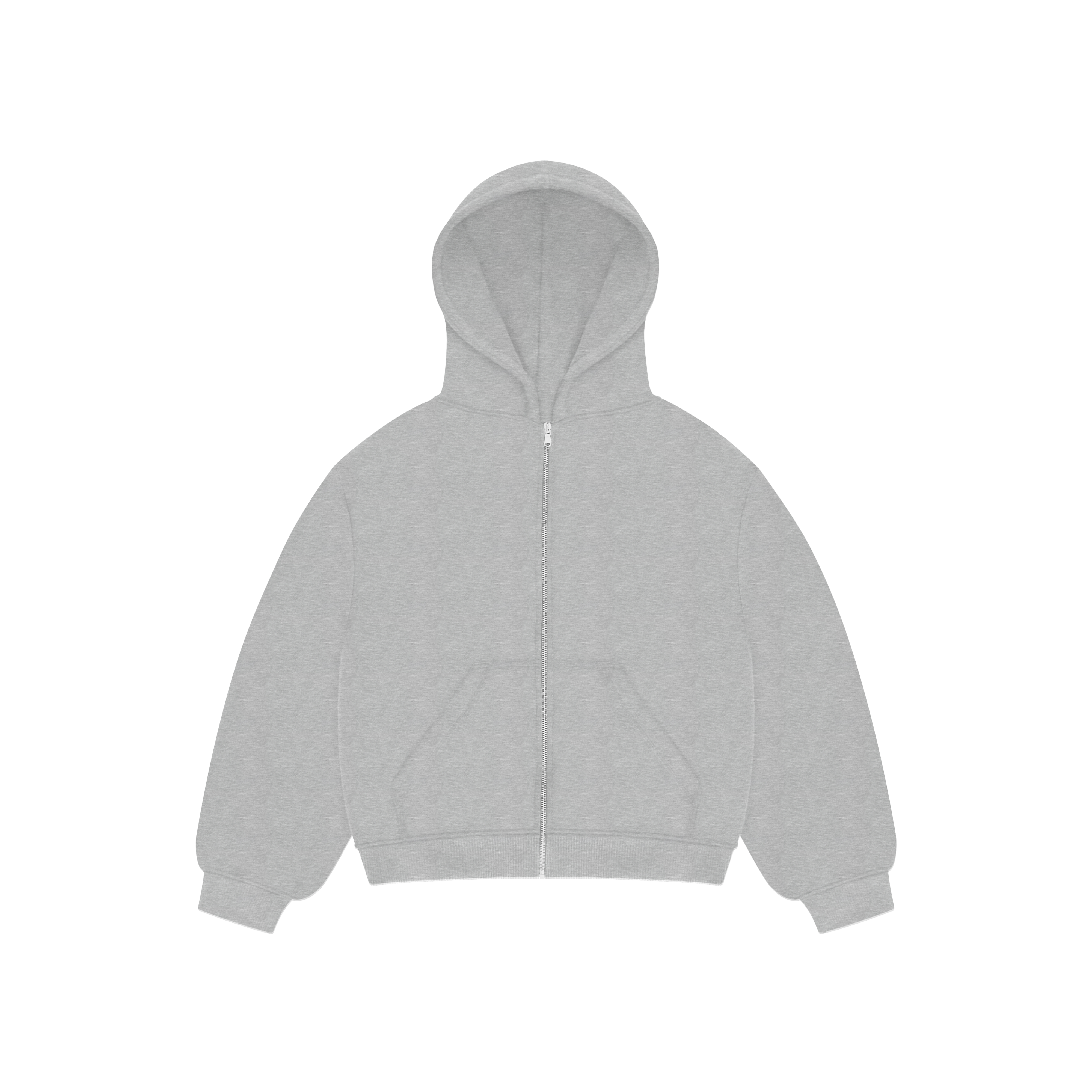 Gym Grey Bulk Zip Hoodie