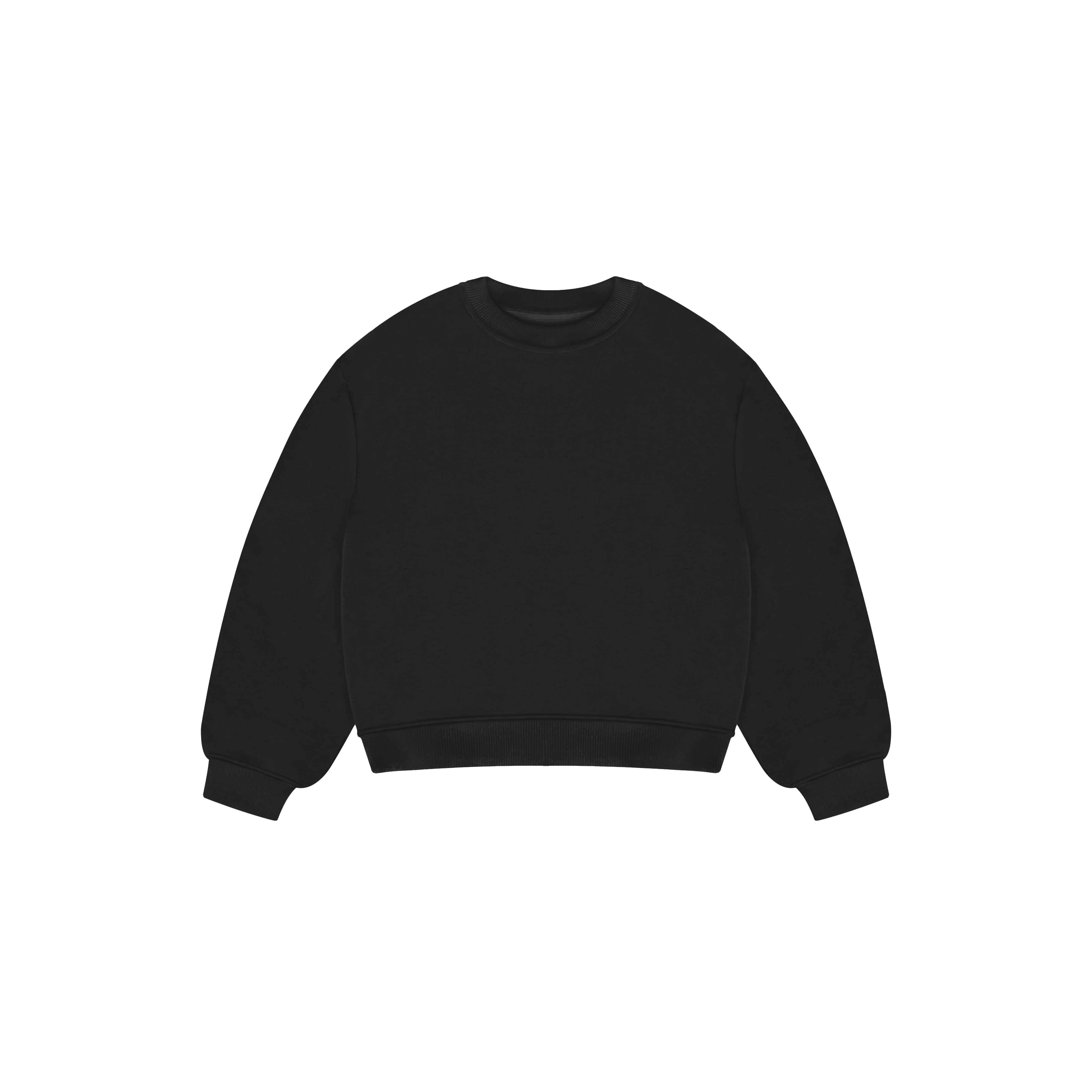 Jet Black Bulk Crewneck