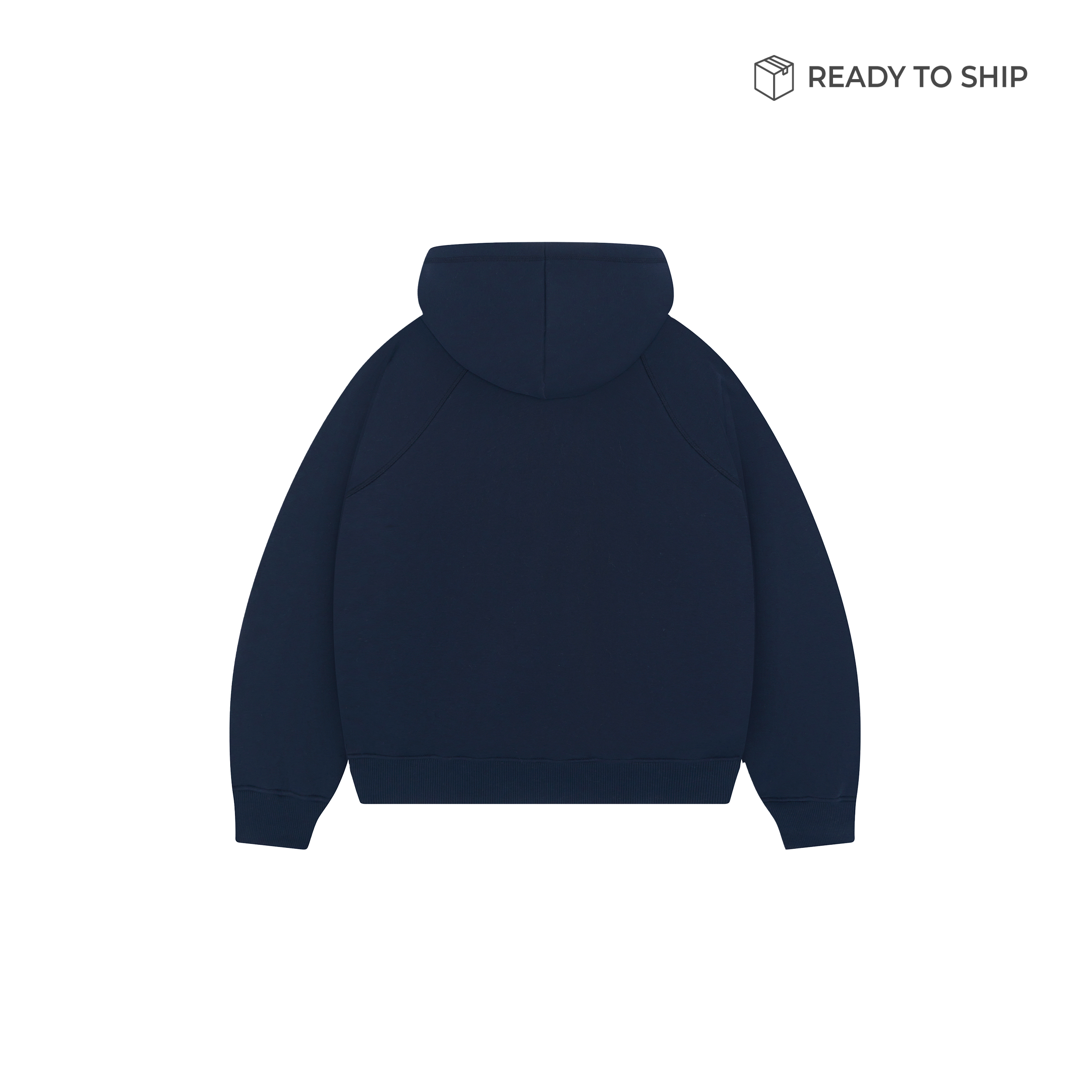 Felpa con cappuccio blu navy premium da 500 g/m²