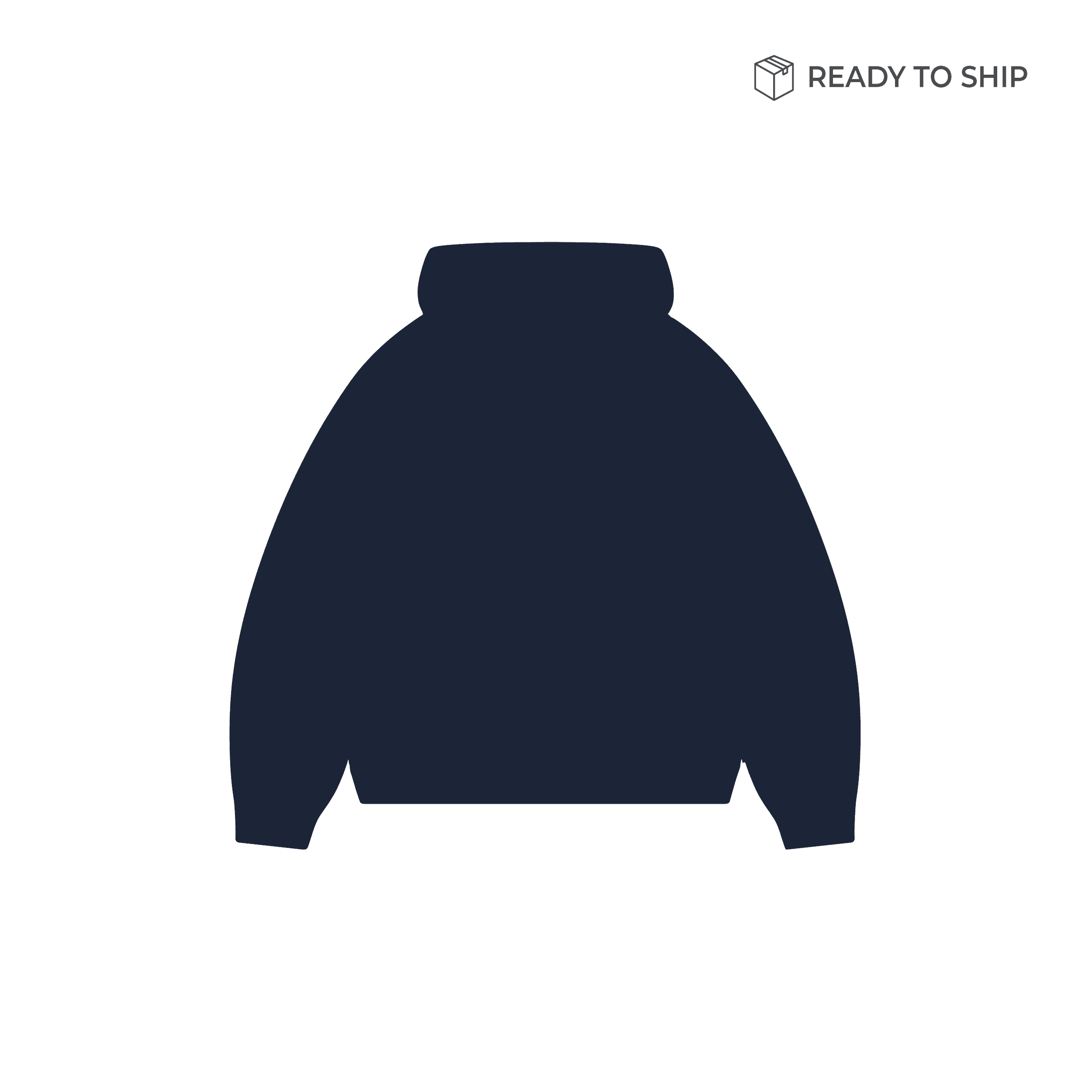 Premium 500gsm Navy Blue Zip Hoodie