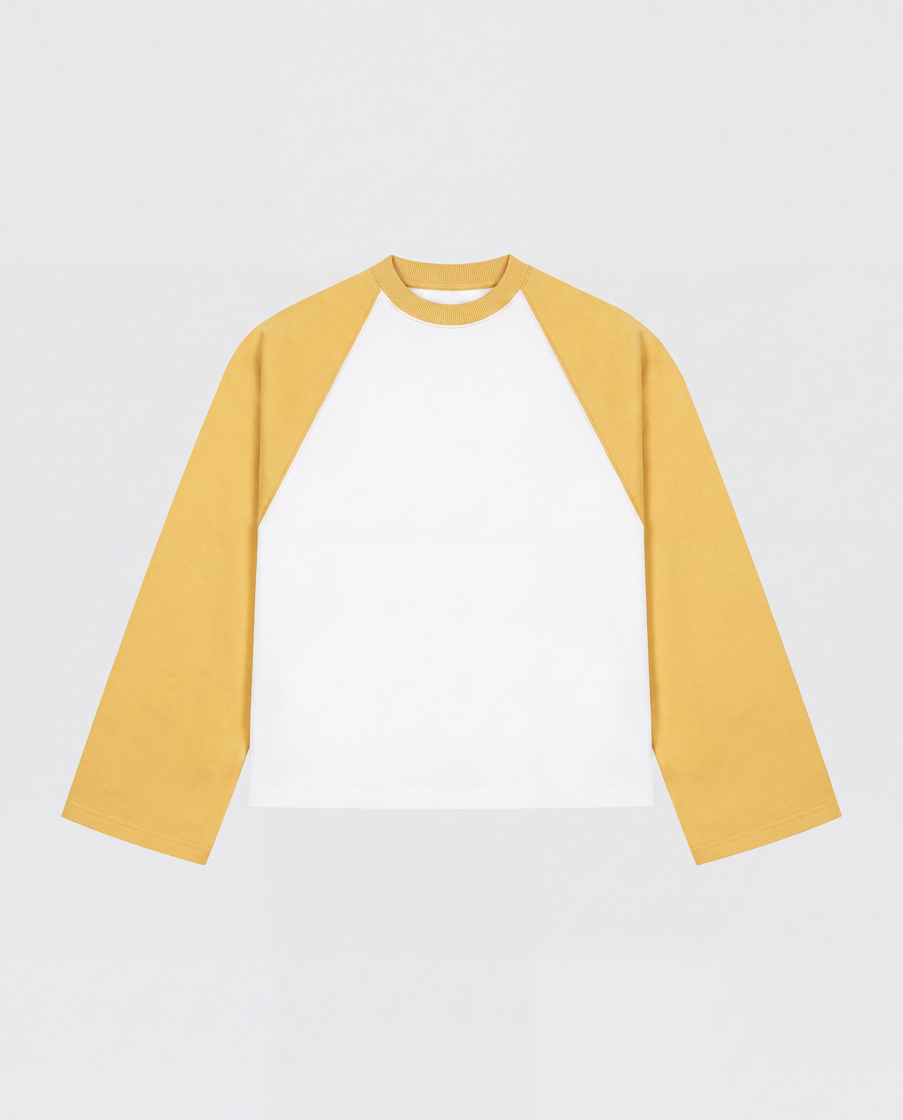 BASEBALL LONGSLEEVE - YELLOW/WHITE