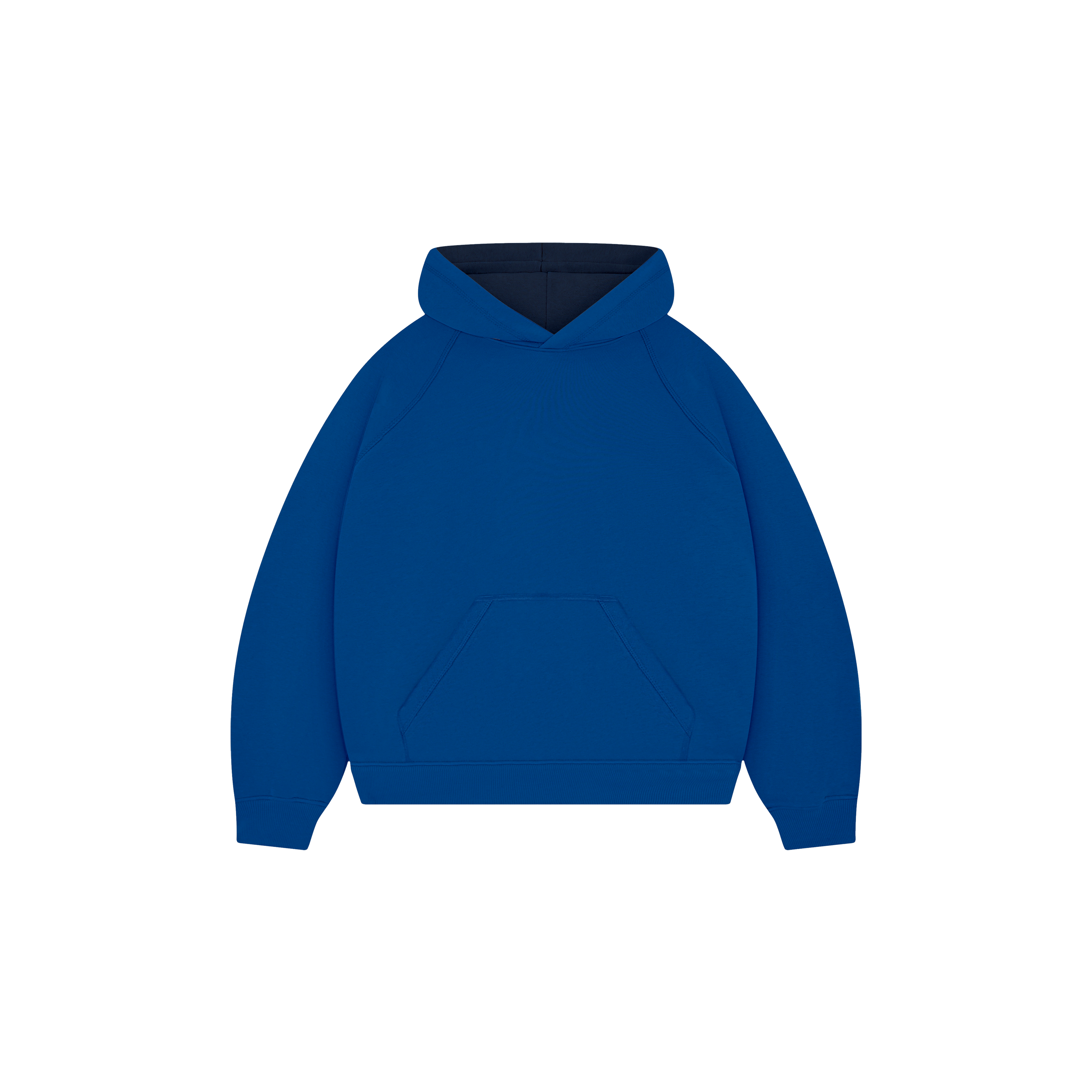 Navy Blue & Royal Blue Double Face Hoodie