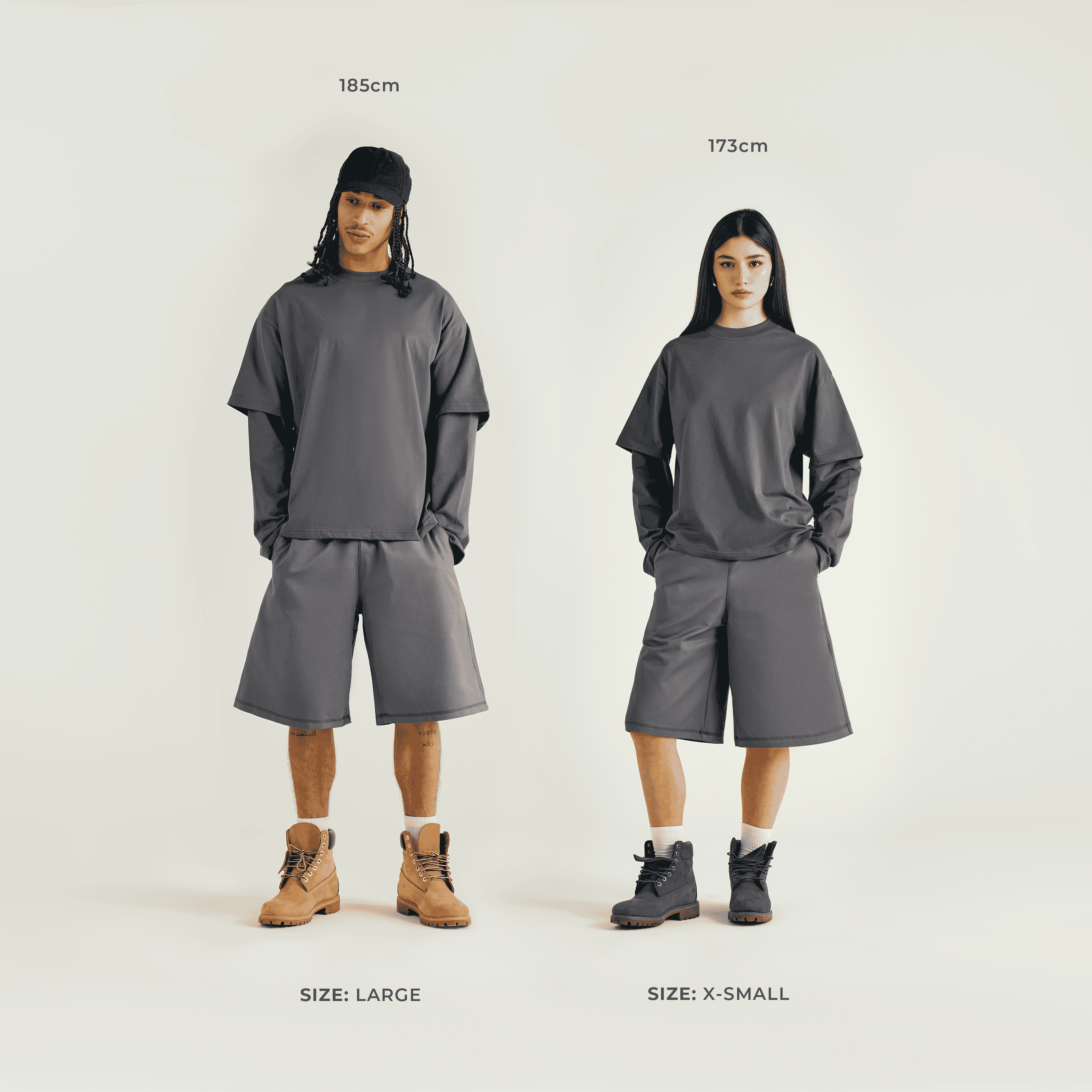 Everyday Lead Grey Jorts