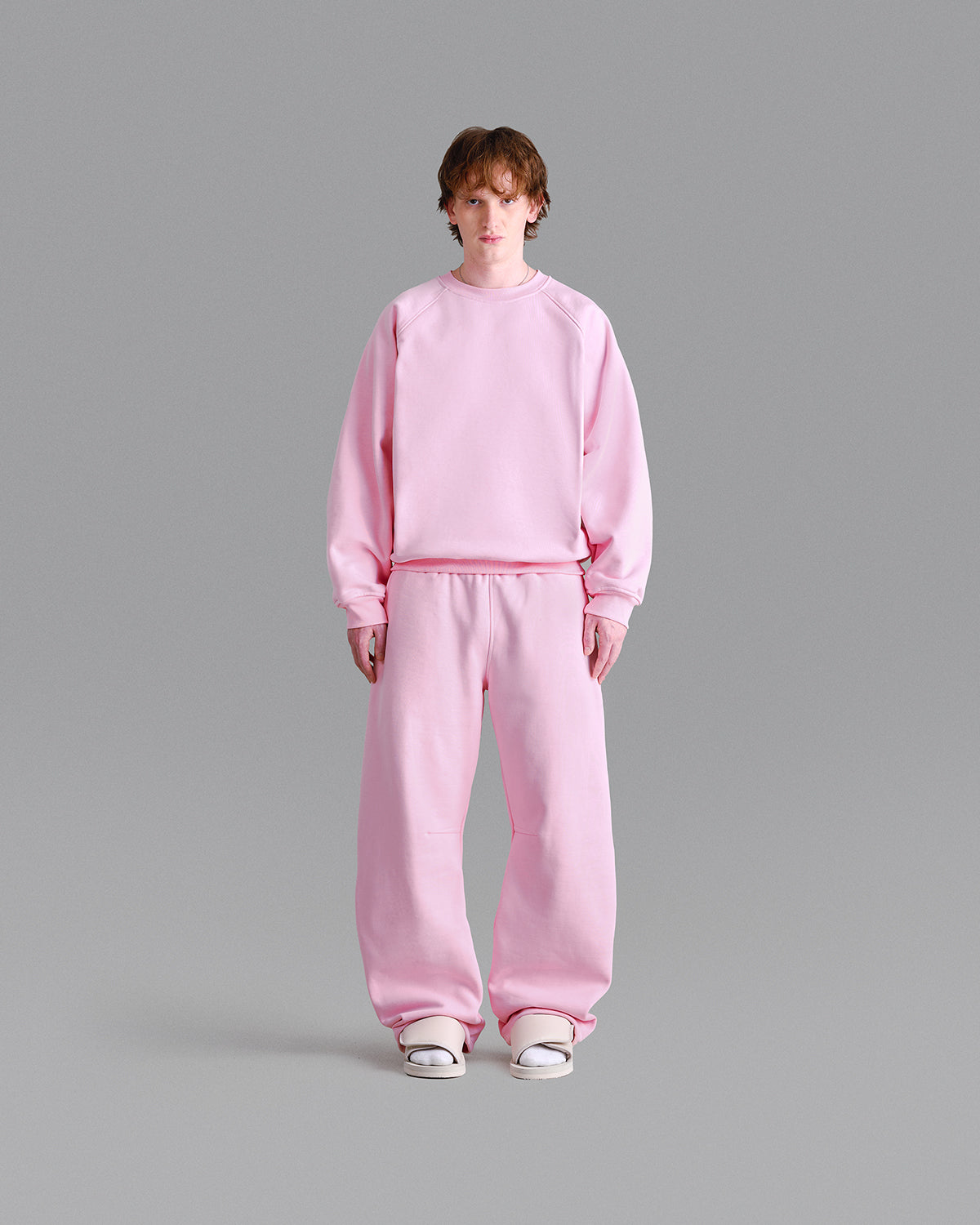 Premium 500gsm Baby Pink Crewneck