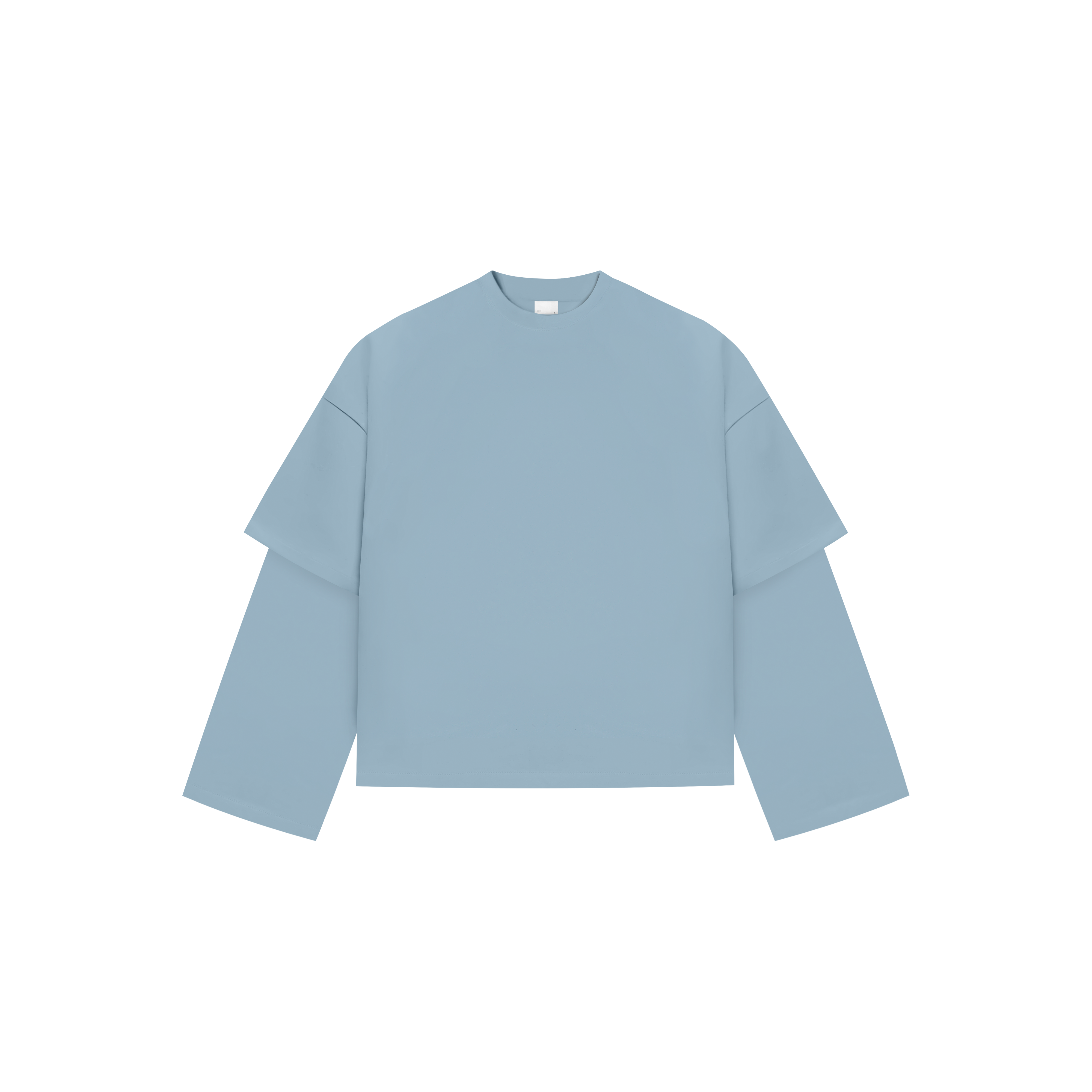 Everyday Ice Grey Double-Sleeve Tee