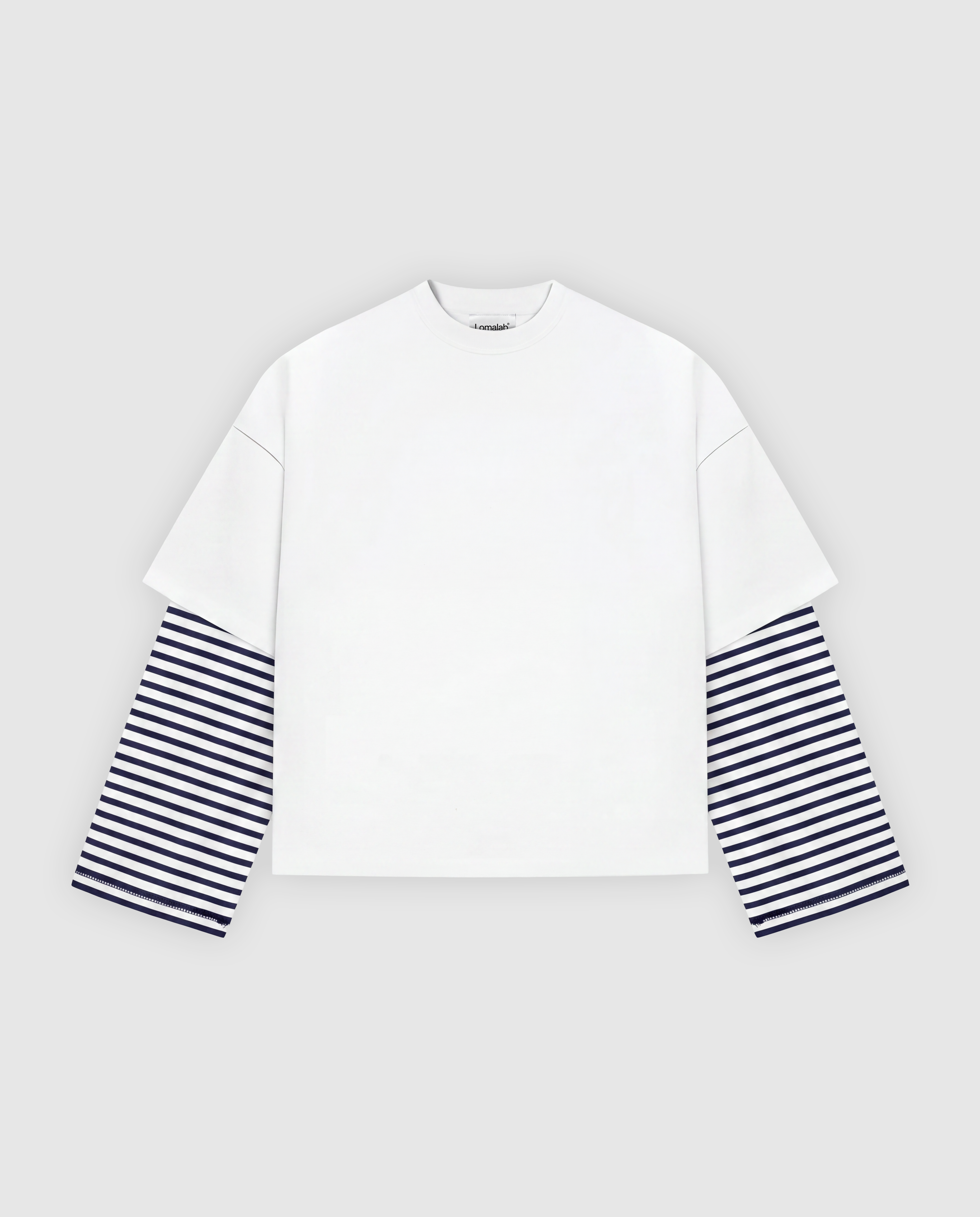 Stripes Doublesleeve - Optical White