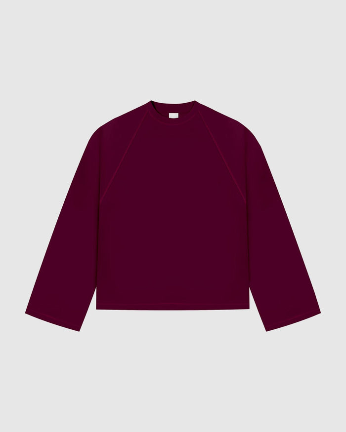 Everyday Burgundy Longsleeve Tee