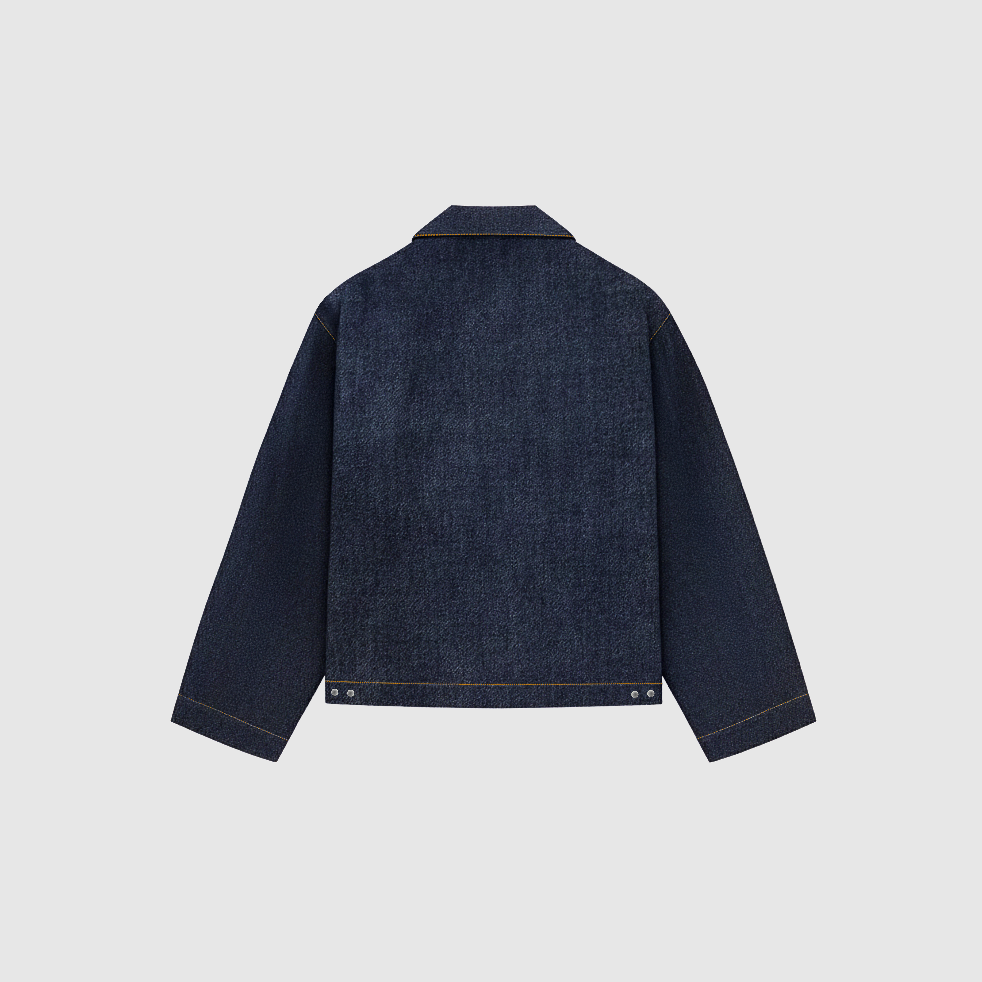 Raw Denim Clasp Work Jacket - Indigo
