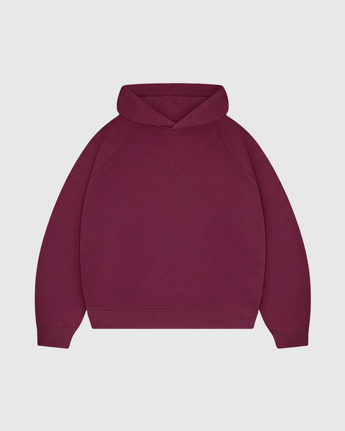 Premium 500gsm Burgundy Hoodie