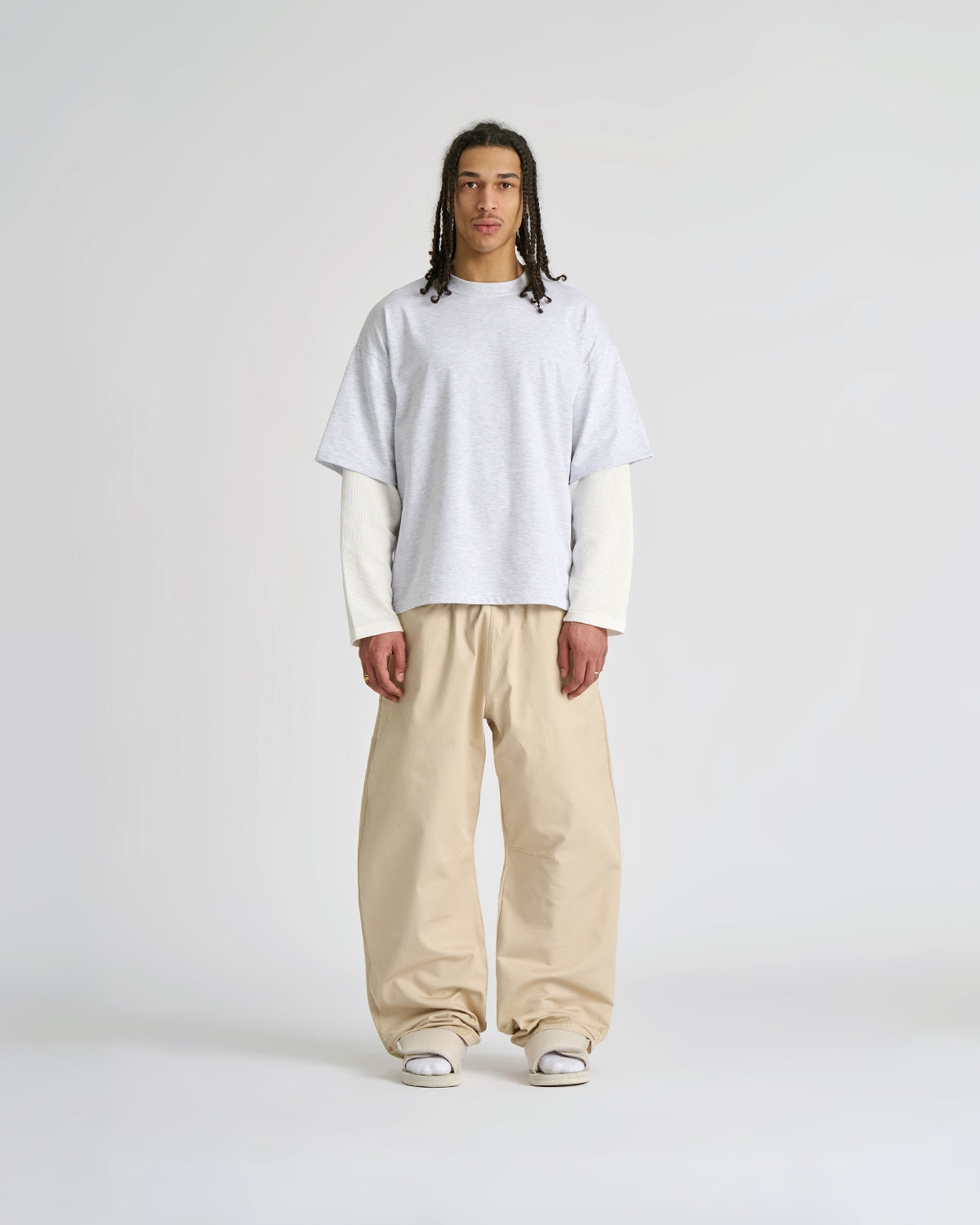 Waffle Off White Double-Sleeve Tee