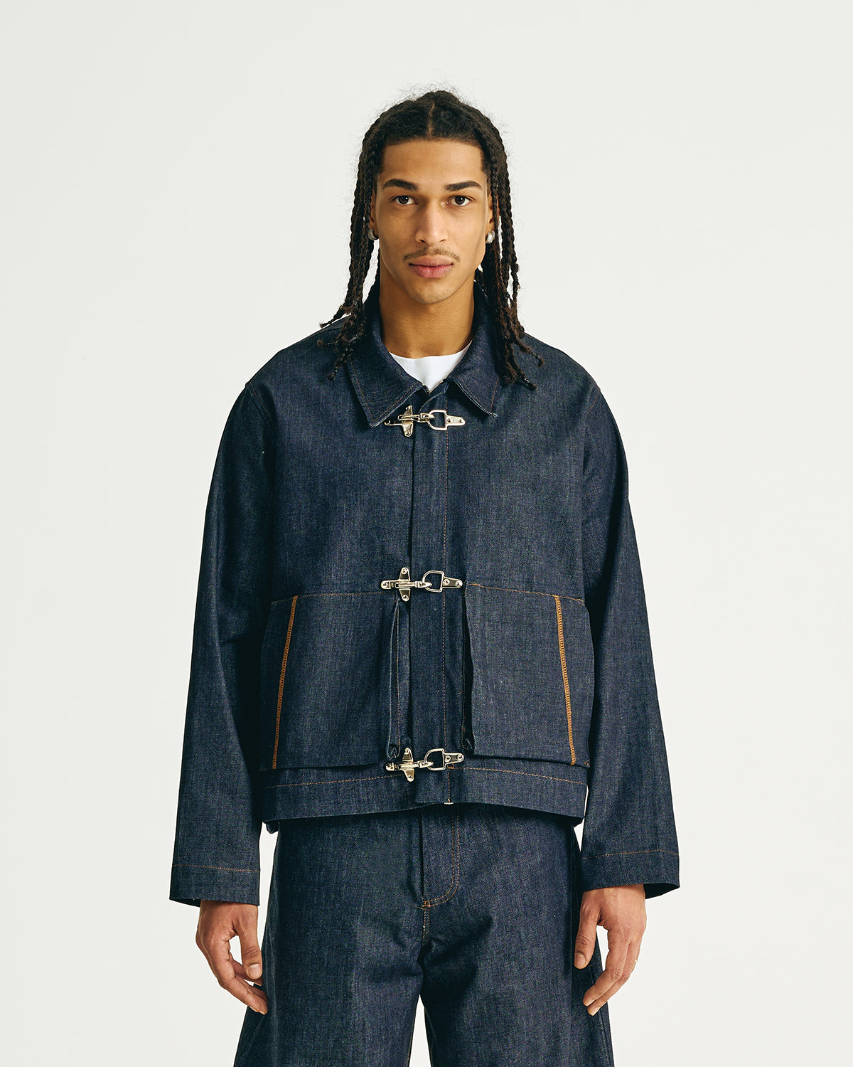 DENIM CLASP WORK JACKET