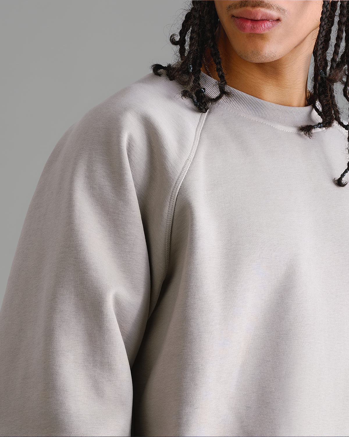 Premium 500gsm Dust Matcha Crewneck