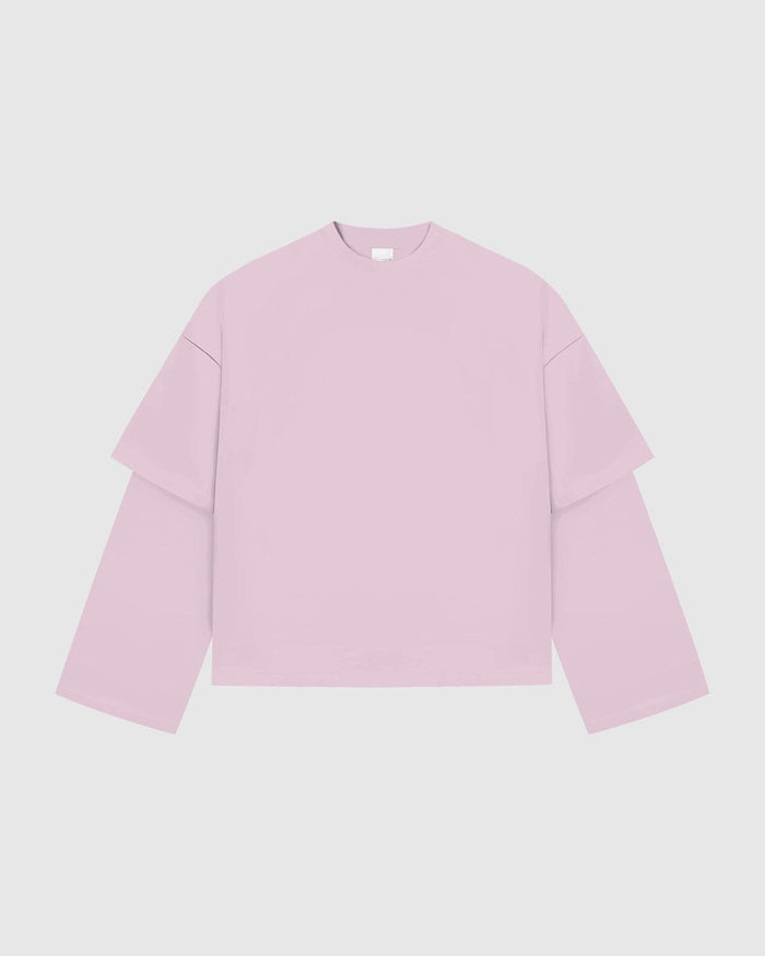 Everyday Dust Pink Double-Sleeve Tee