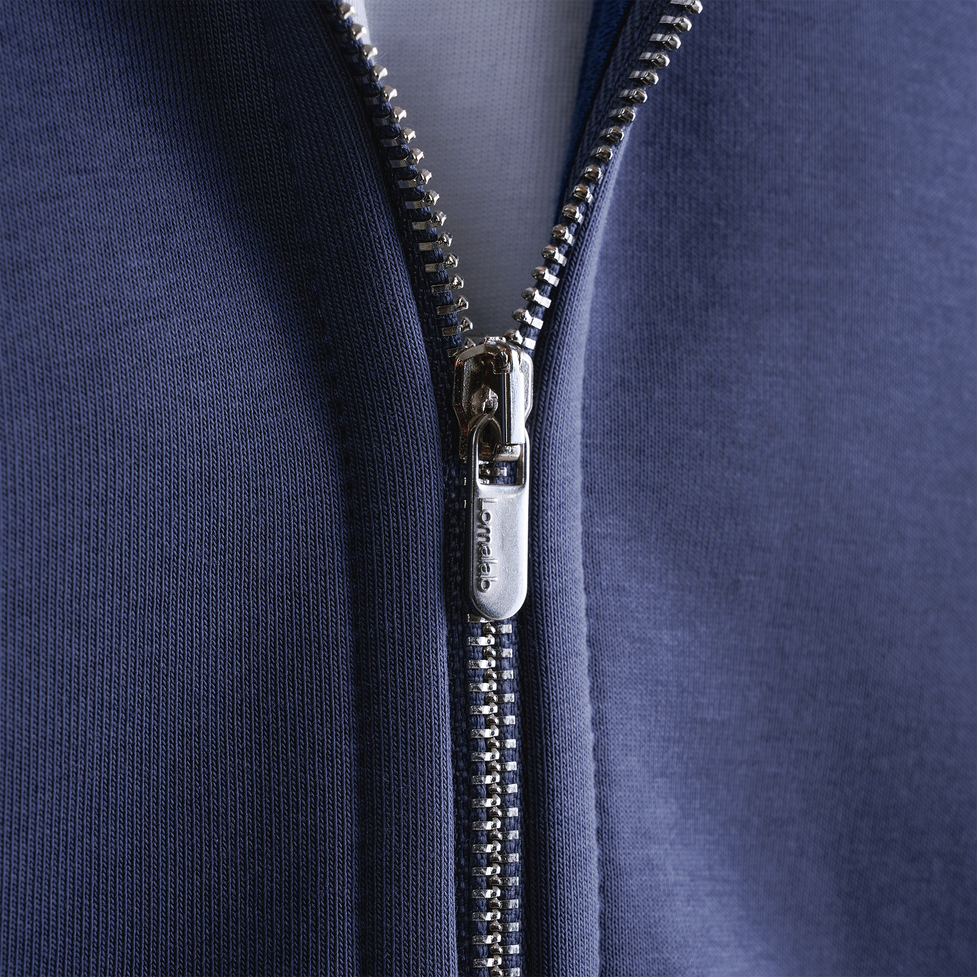 Felpa con cappuccio blu polvere Premium da 500 g/m²