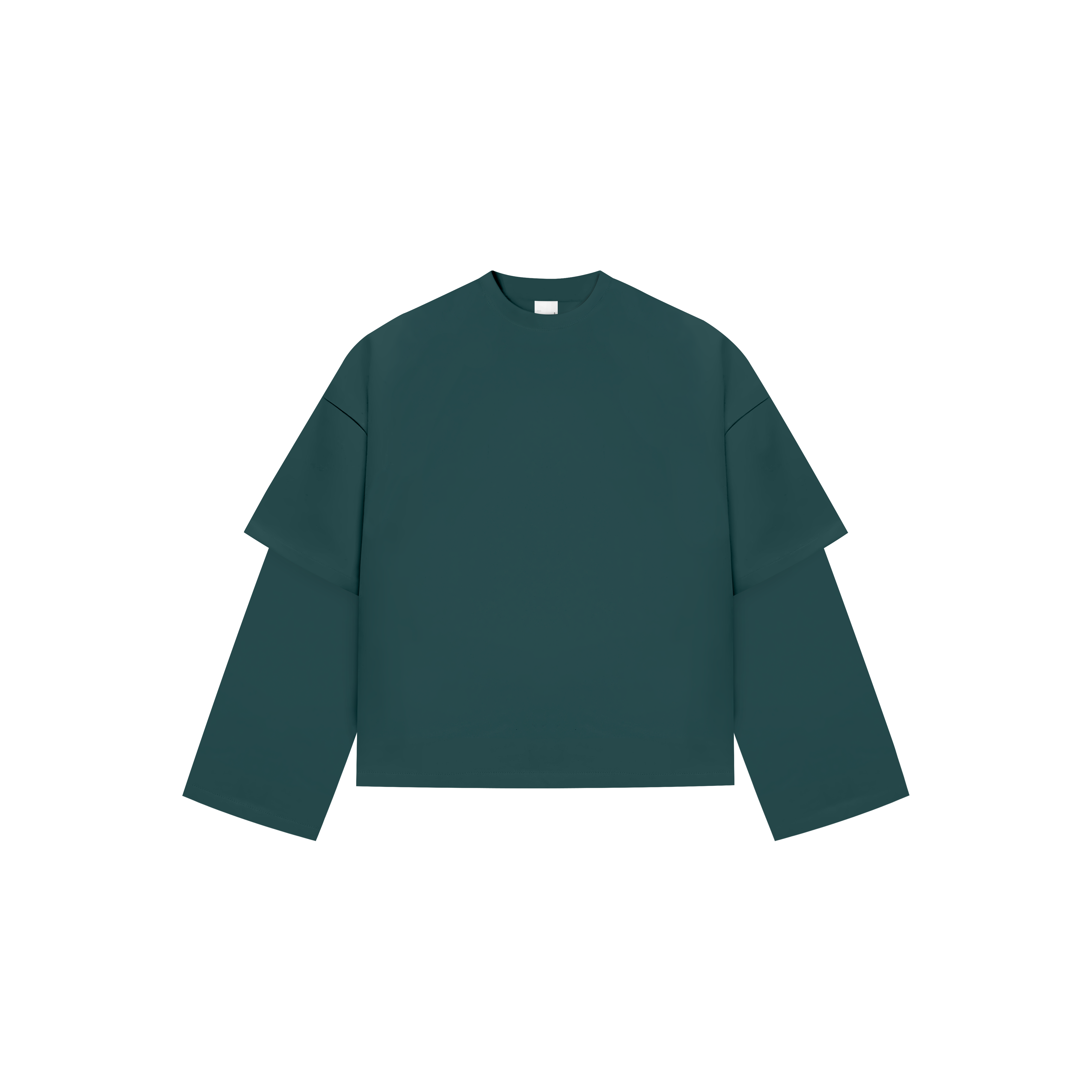 Everyday Bottle Green Double-Sleeve Tee