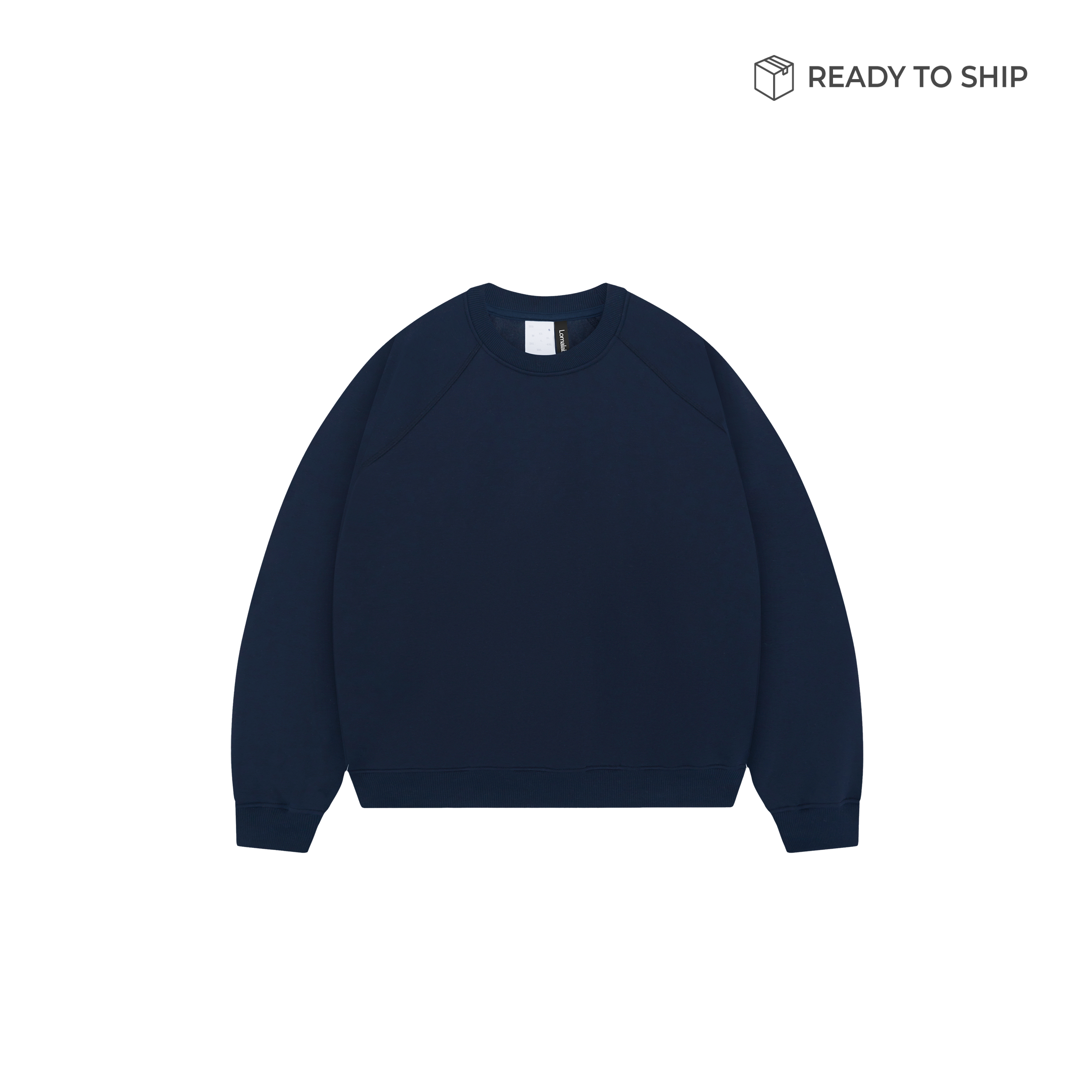 Maglia girocollo blu navy Premium da 500 g/m²