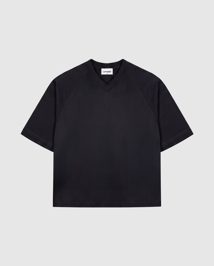 Mesh Tee - Jet Black