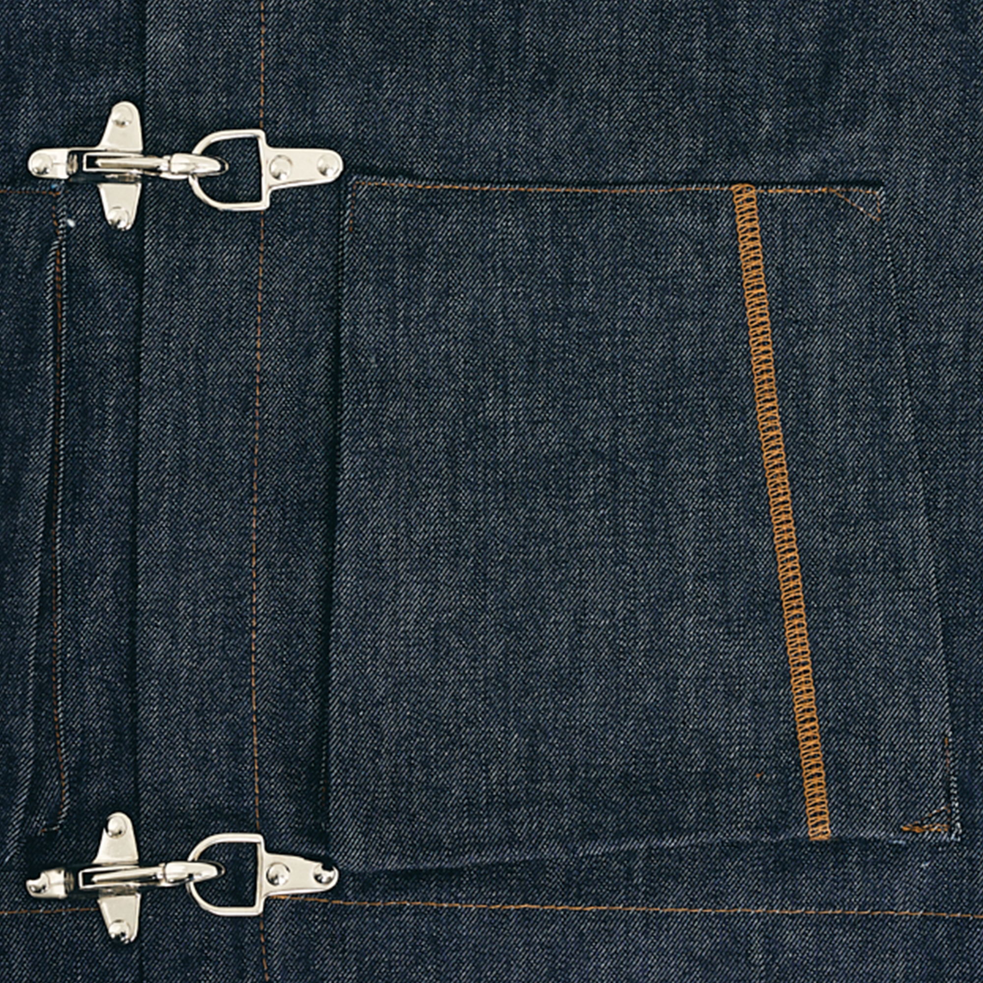 Raw Denim Clasp Work Jacket - Indigo