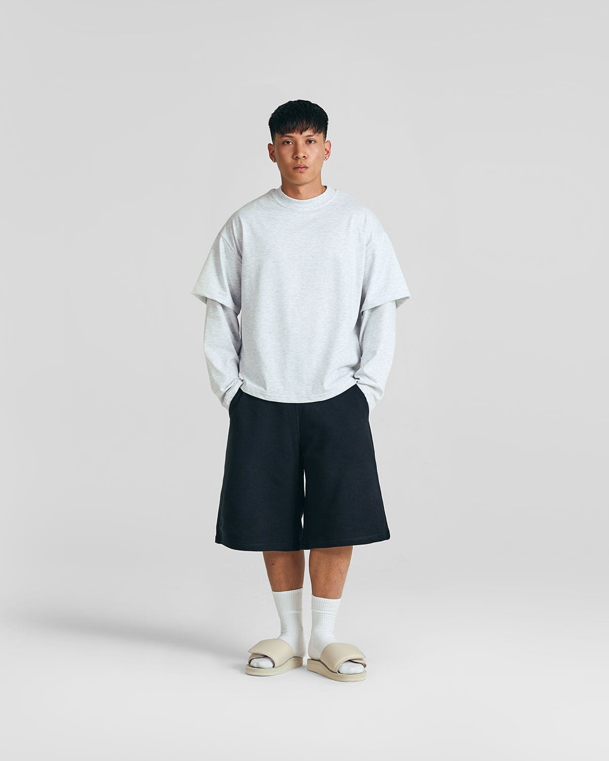 Everyday Cloudy Blue Double-Sleeve Tee