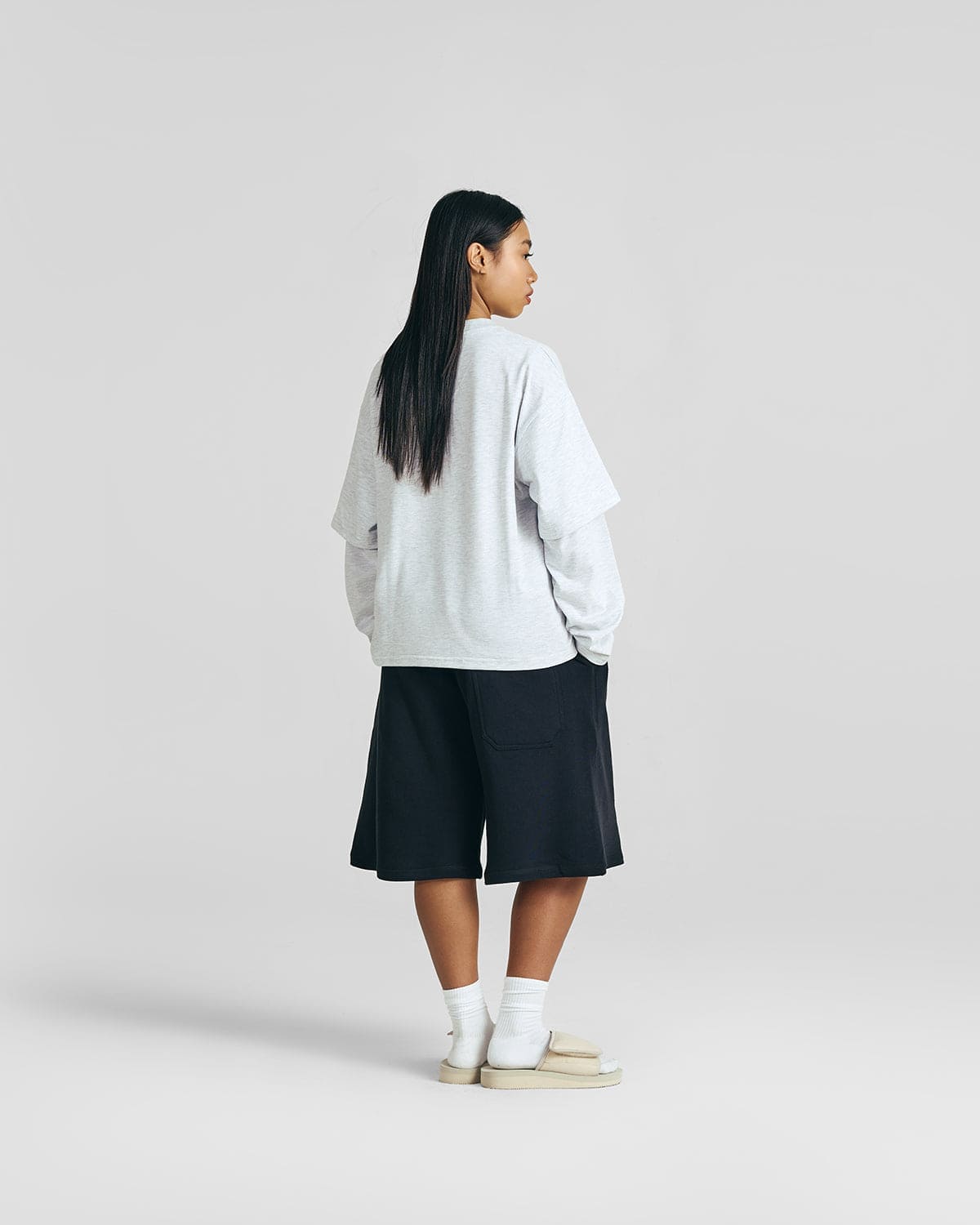 Everyday Cloudy Blue Double-Sleeve Tee