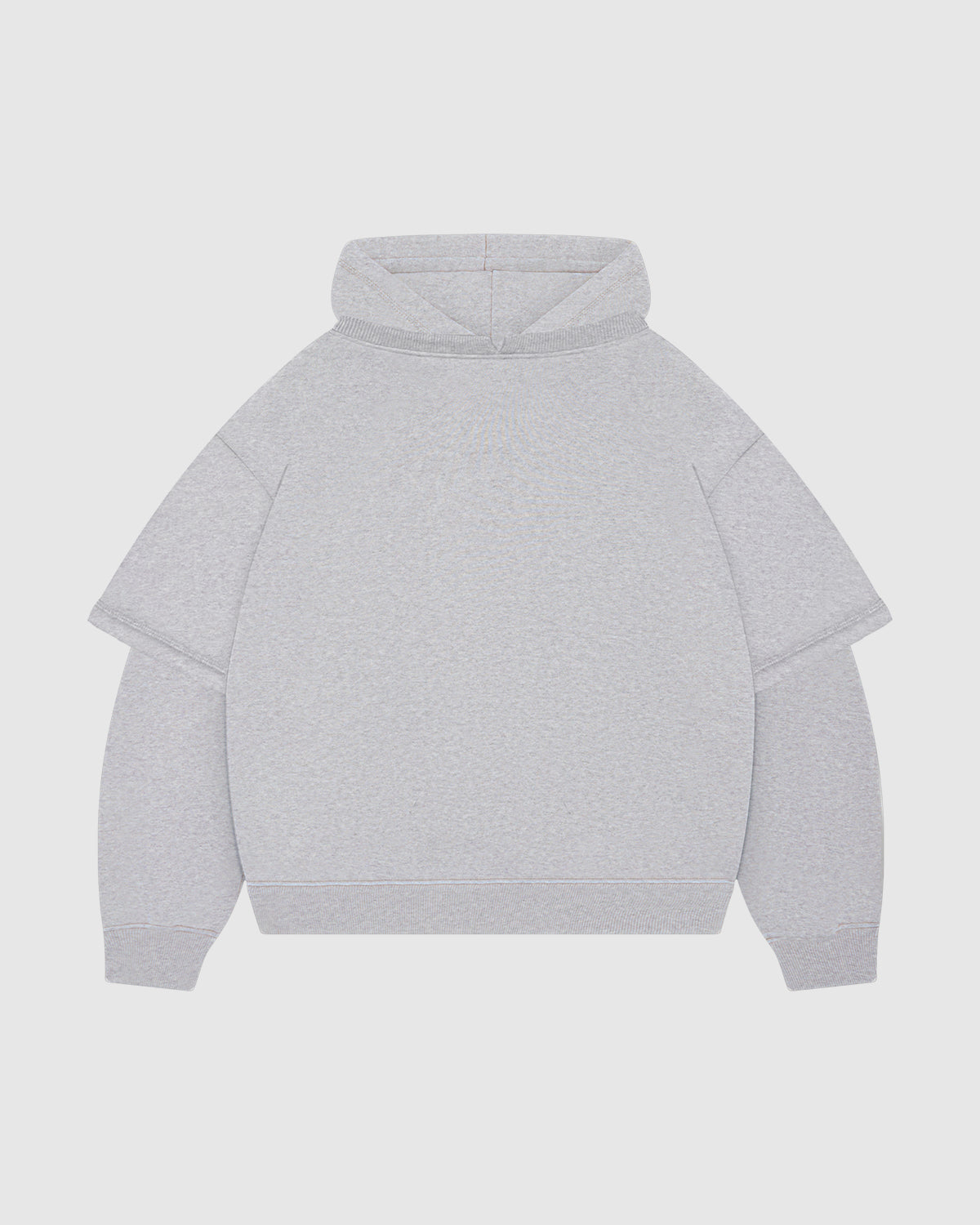 Gym Grey Double-Sleeve Hoodie