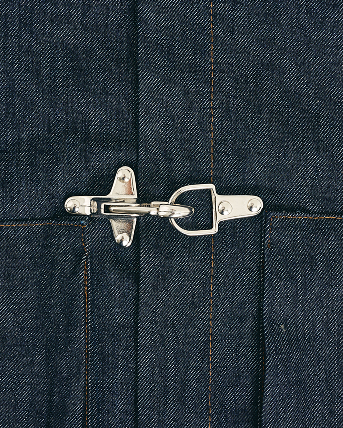 Raw Denim Clasp Work Jacket - Indigo