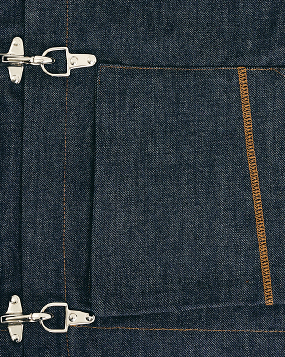 Raw Denim Clasp Work Jacket - Indigo