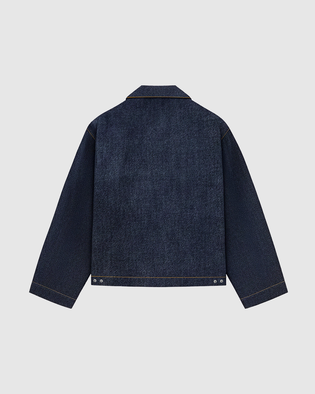 Raw Denim Clasp Work Jacket - Indigo