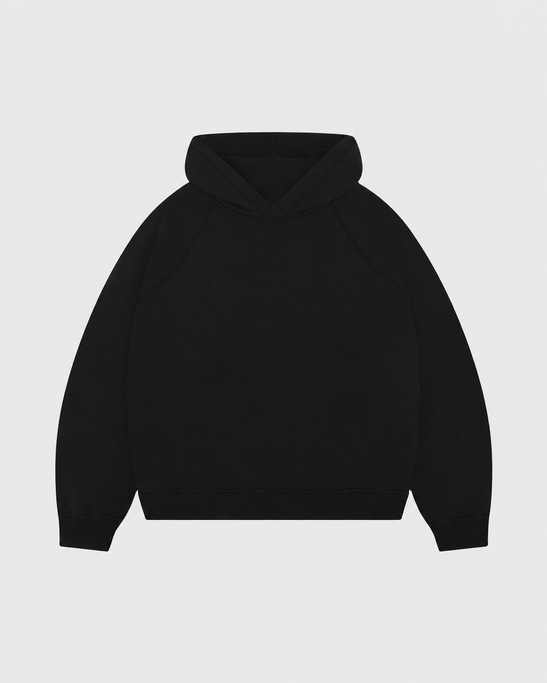 Premium 500gsm Jet Black Hoodie