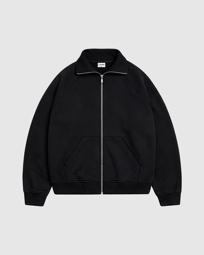 EVERYDAY JET BLACK FULL ZIP HOODIE
