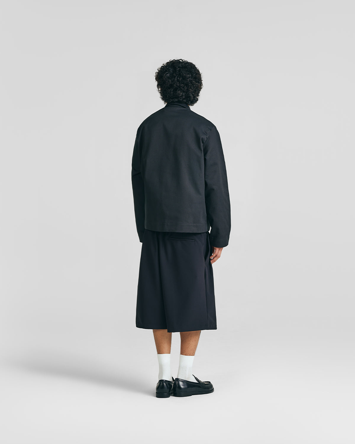 Jet Black Clasp Work Jacket