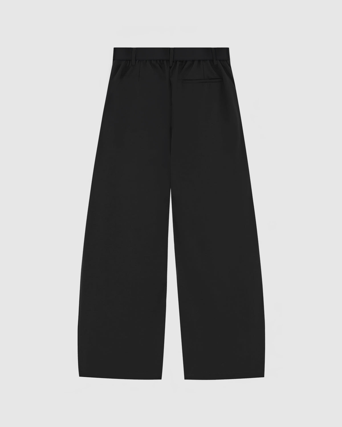 Canvas Pleated Pants - Jet Black