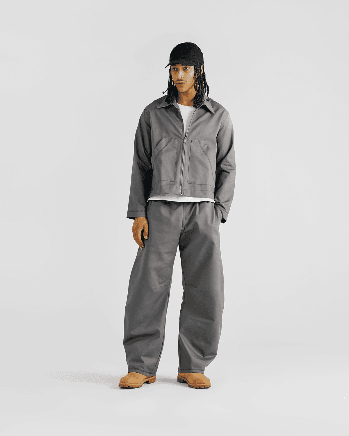 Work Jacket Lead Grey