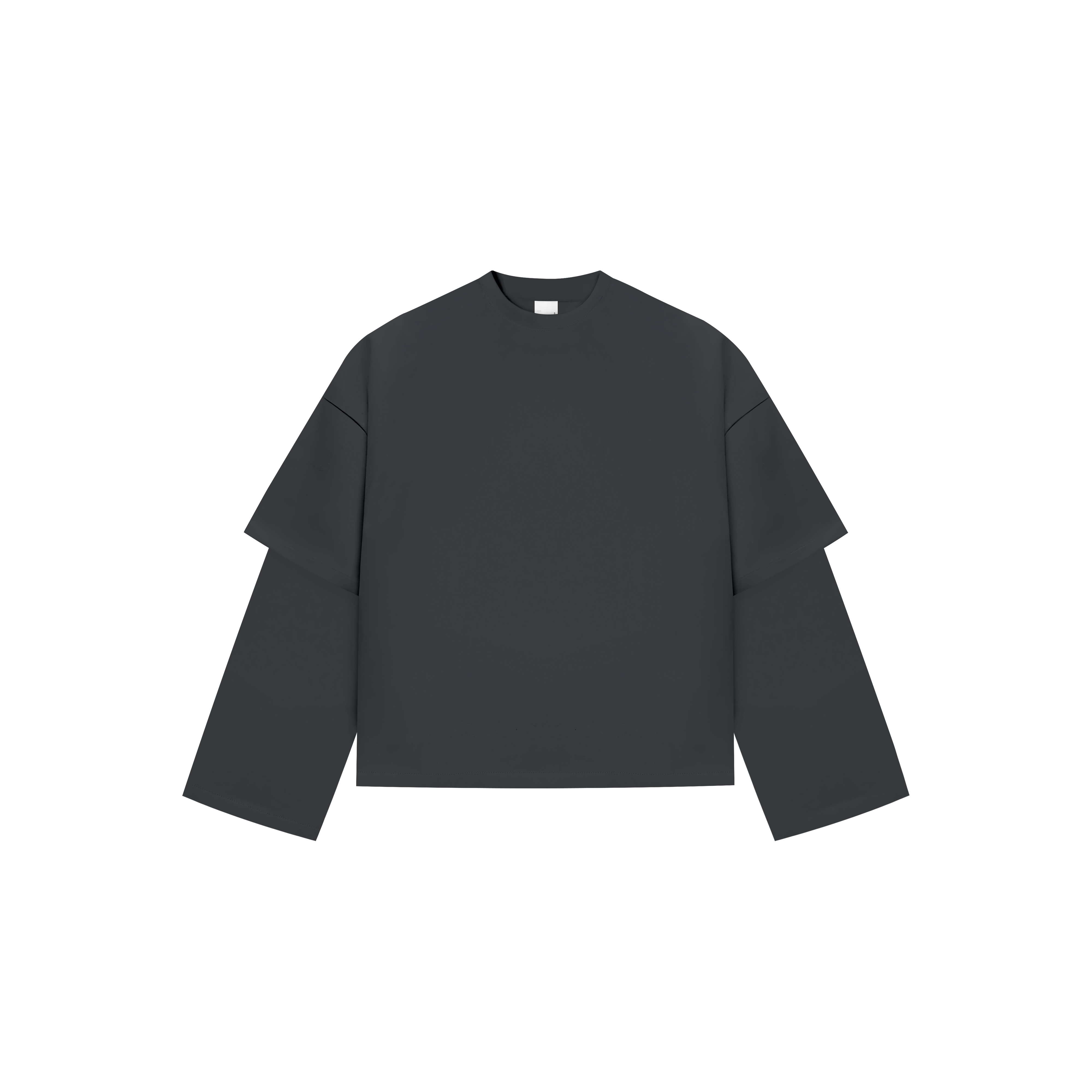 Everyday Anthracite Double-sleeve Tee