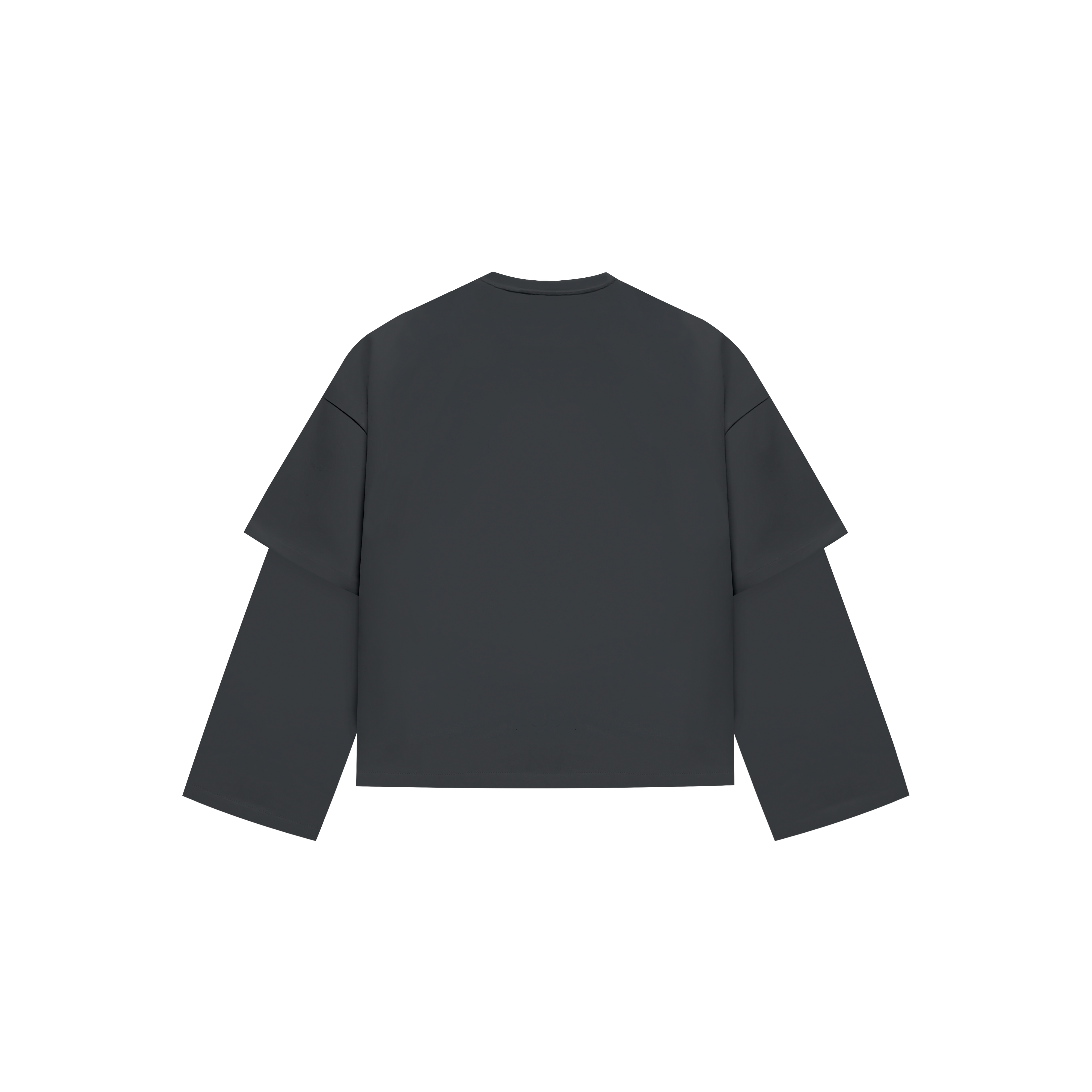 Everyday Anthracite Double-sleeve Tee