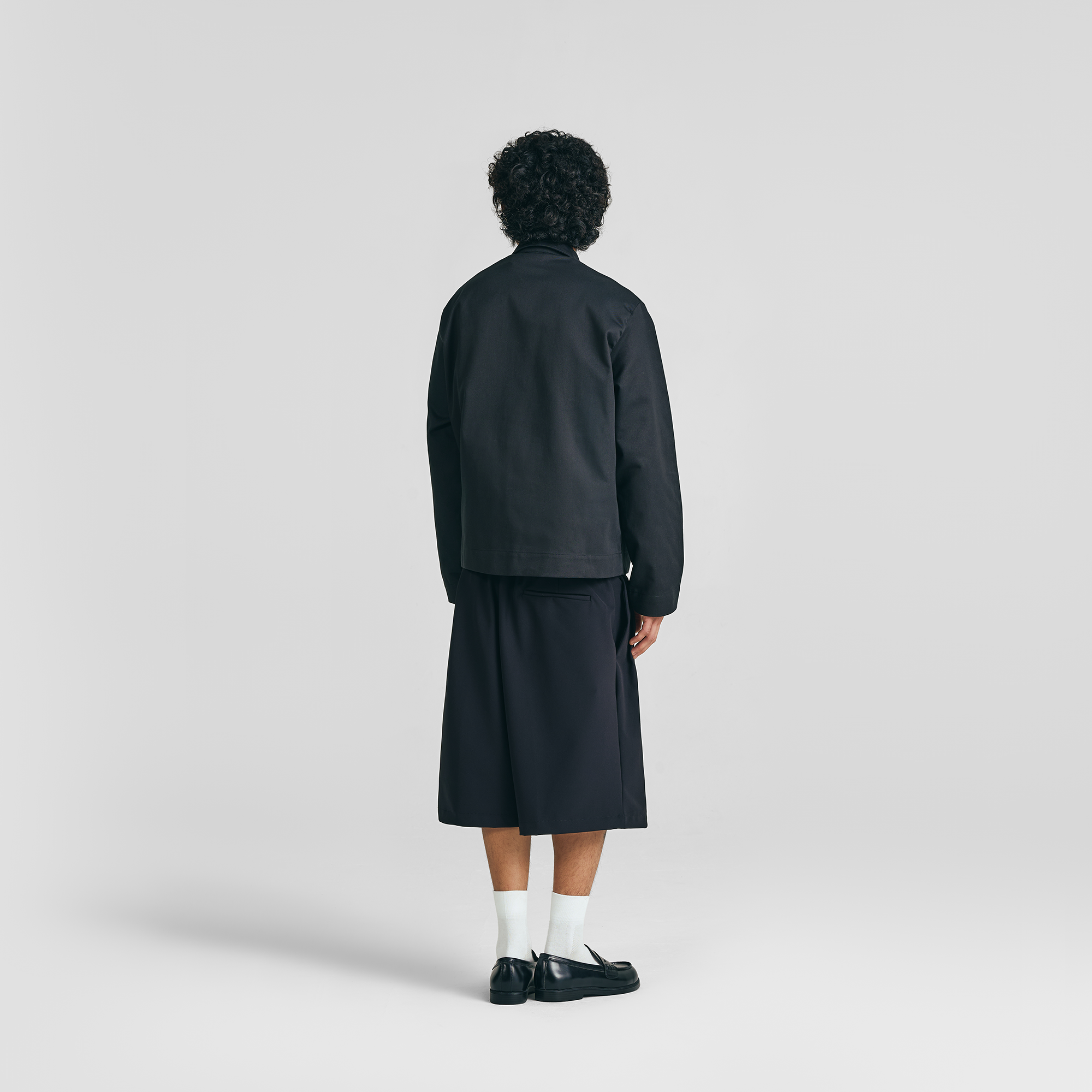 Jet Black Clasp Work Jacket