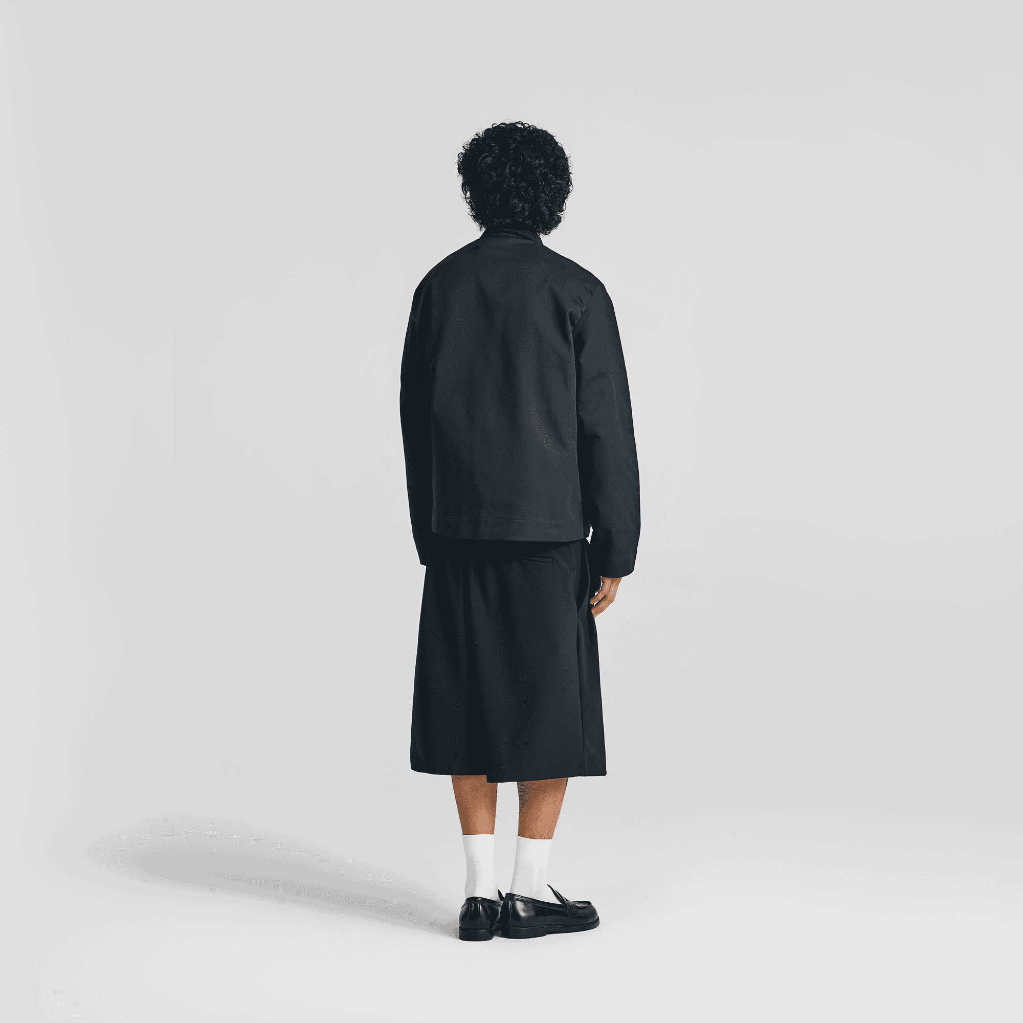 Jet Black Clasp Work Jacket