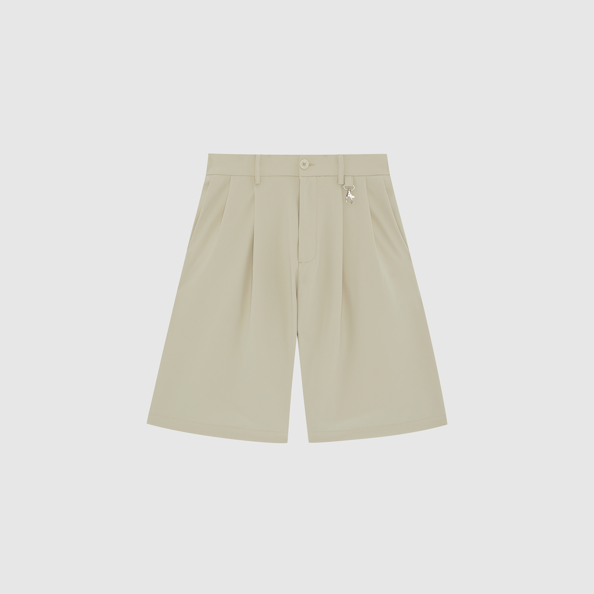 Pure Sand Everyday Pleated Jorts