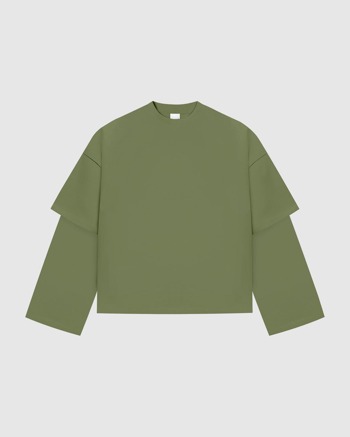 Everyday Matcha Green Double-Sleeve Tee