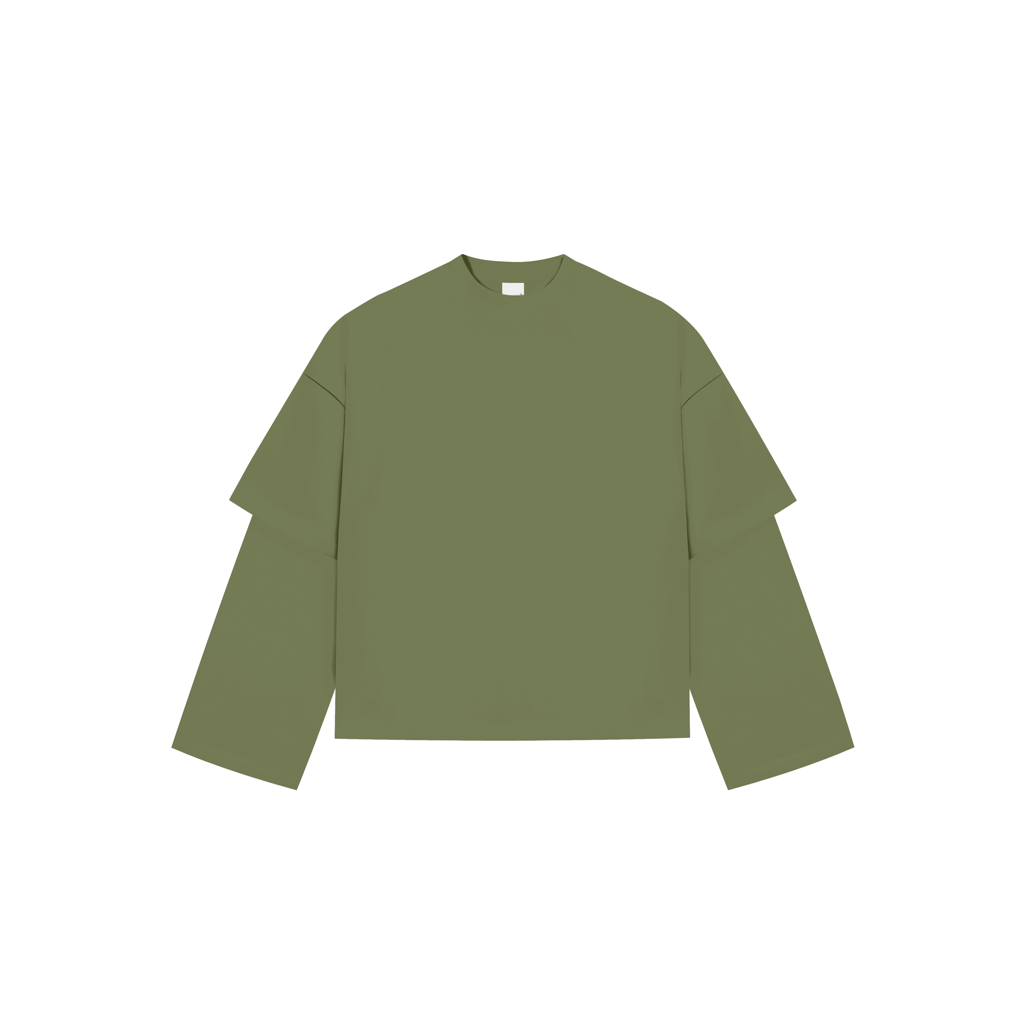 Everyday Matcha Green Double-Sleeve Tee