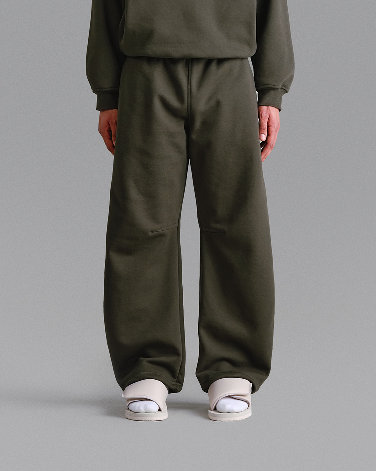 Premium 500gsm Military Green Sweatpants